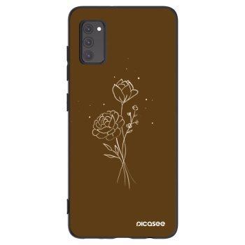 Obal pro Samsung Galaxy A41 A415F - Brown flowers