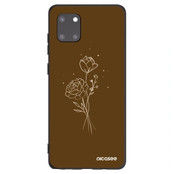 Obal pro Samsung Galaxy Note 10 Lite N770F - Brown flowers