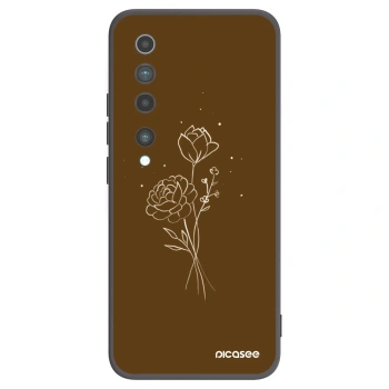 Obal pro Xiaomi Mi 10 - Brown flowers