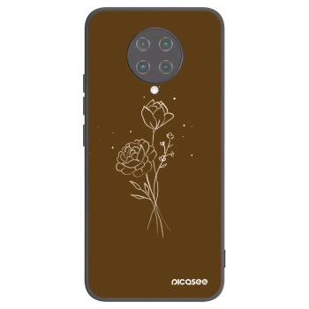 Obal pro Xiaomi Poco F2 Pro - Brown flowers