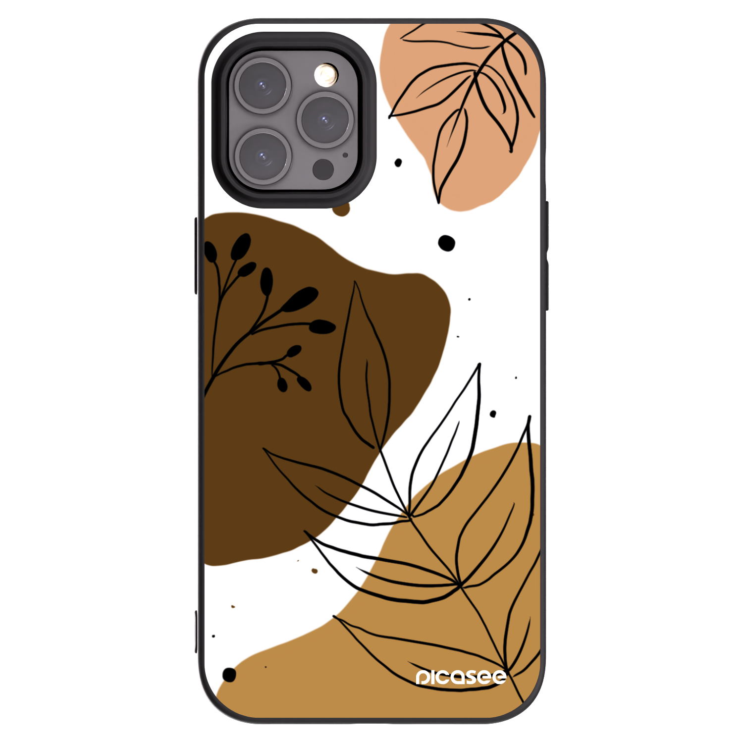 Picasee silikonový černý obal pro Apple iPhone 12 Pro Max - Boho style