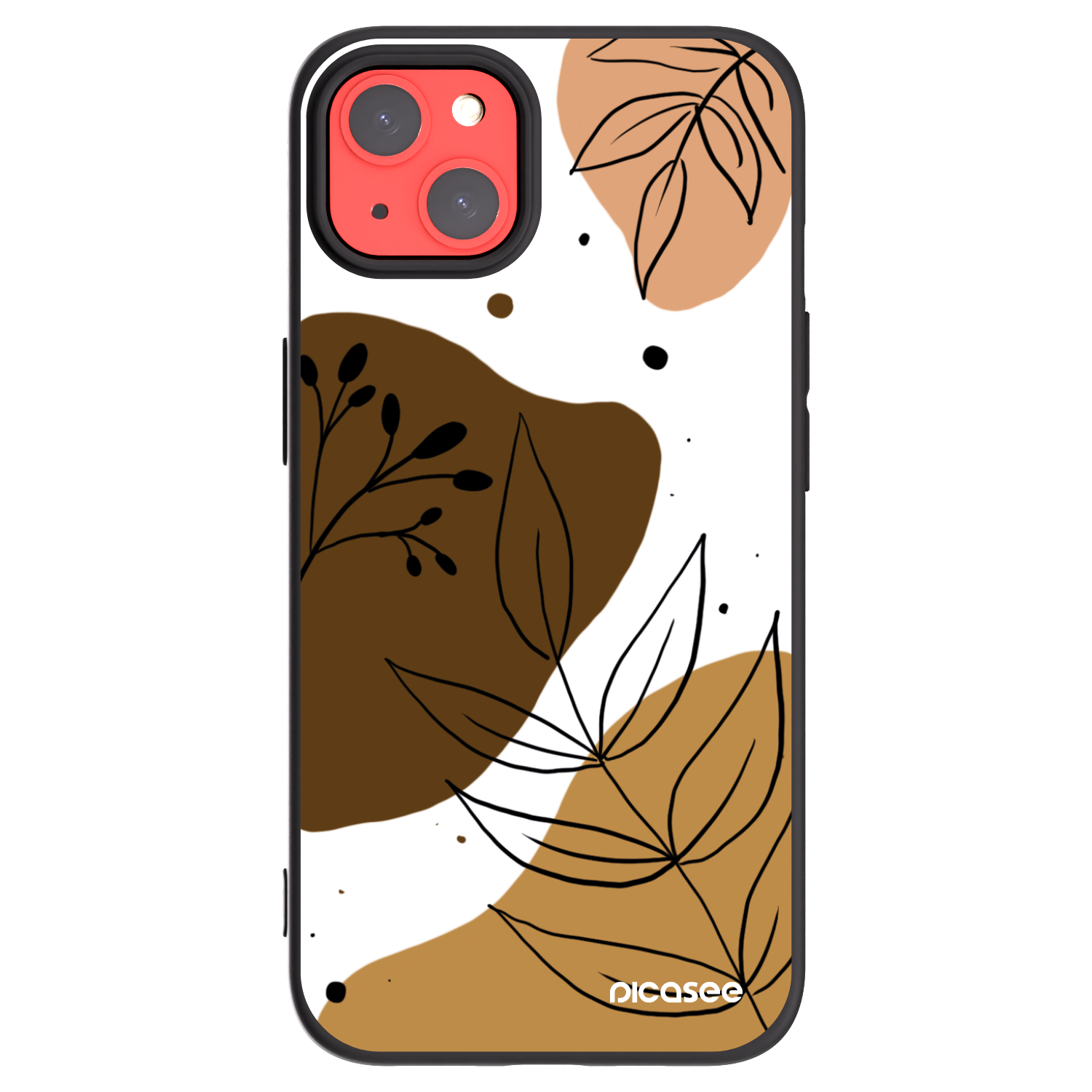 Picasee silikonový černý obal pro Apple iPhone 13 - Boho style
