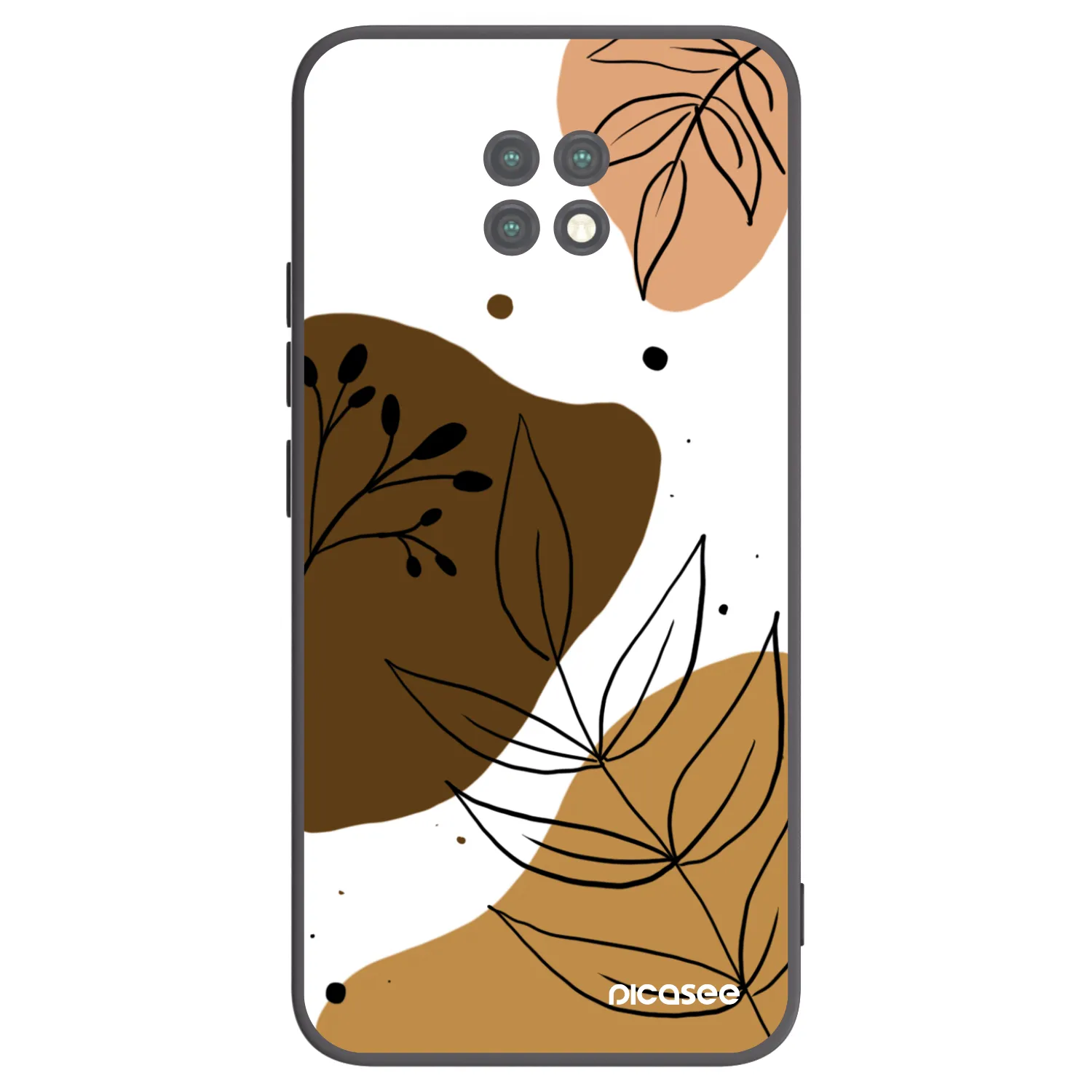 Picasee silikonový černý obal pro Xiaomi Redmi Note 9T - Boho style