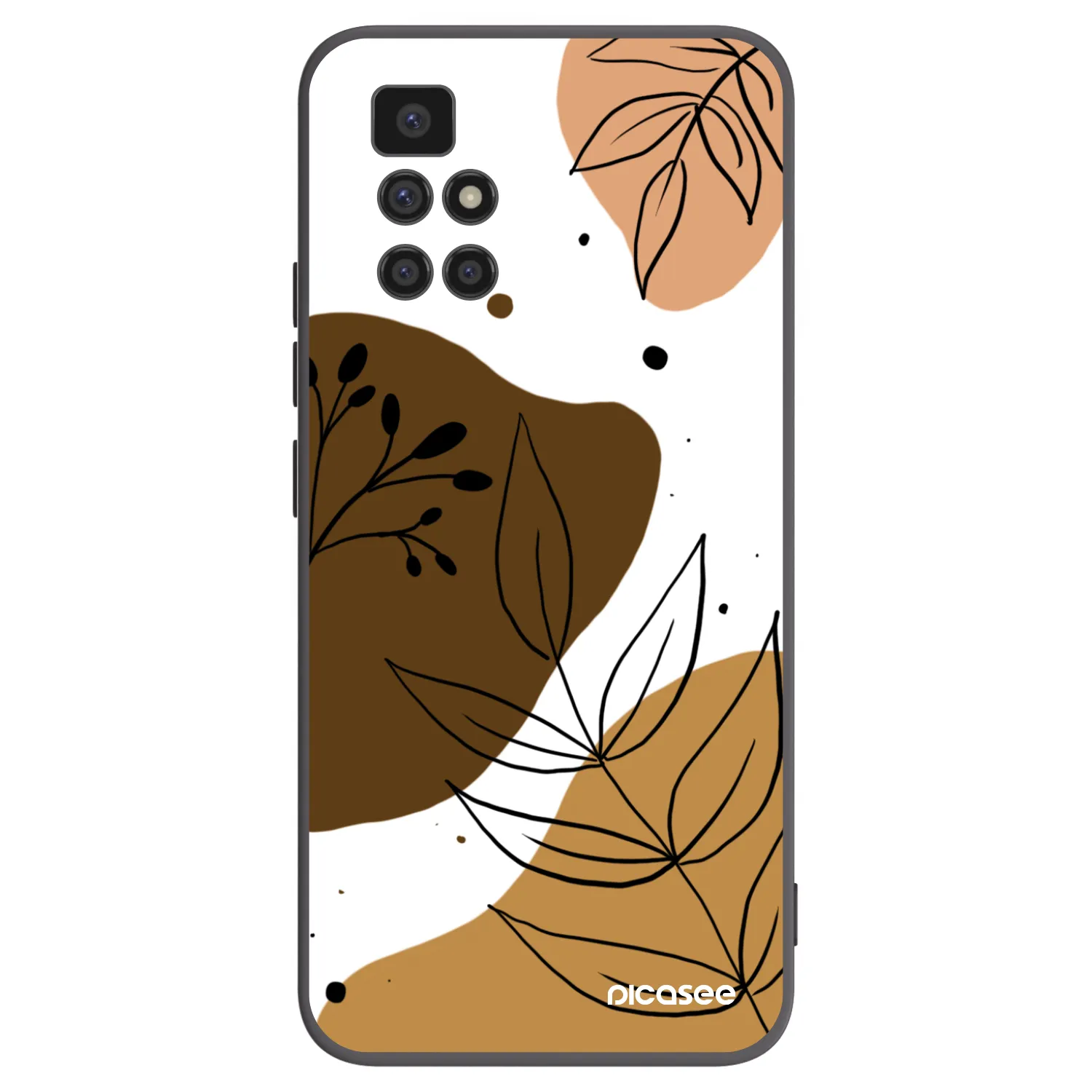 Picasee silikonový černý obal pro Xiaomi Redmi 10 - Boho style