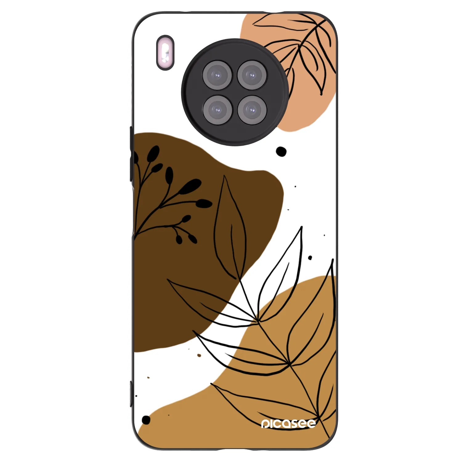 Picasee silikonový černý obal pro Huawei Nova 8i - Boho style