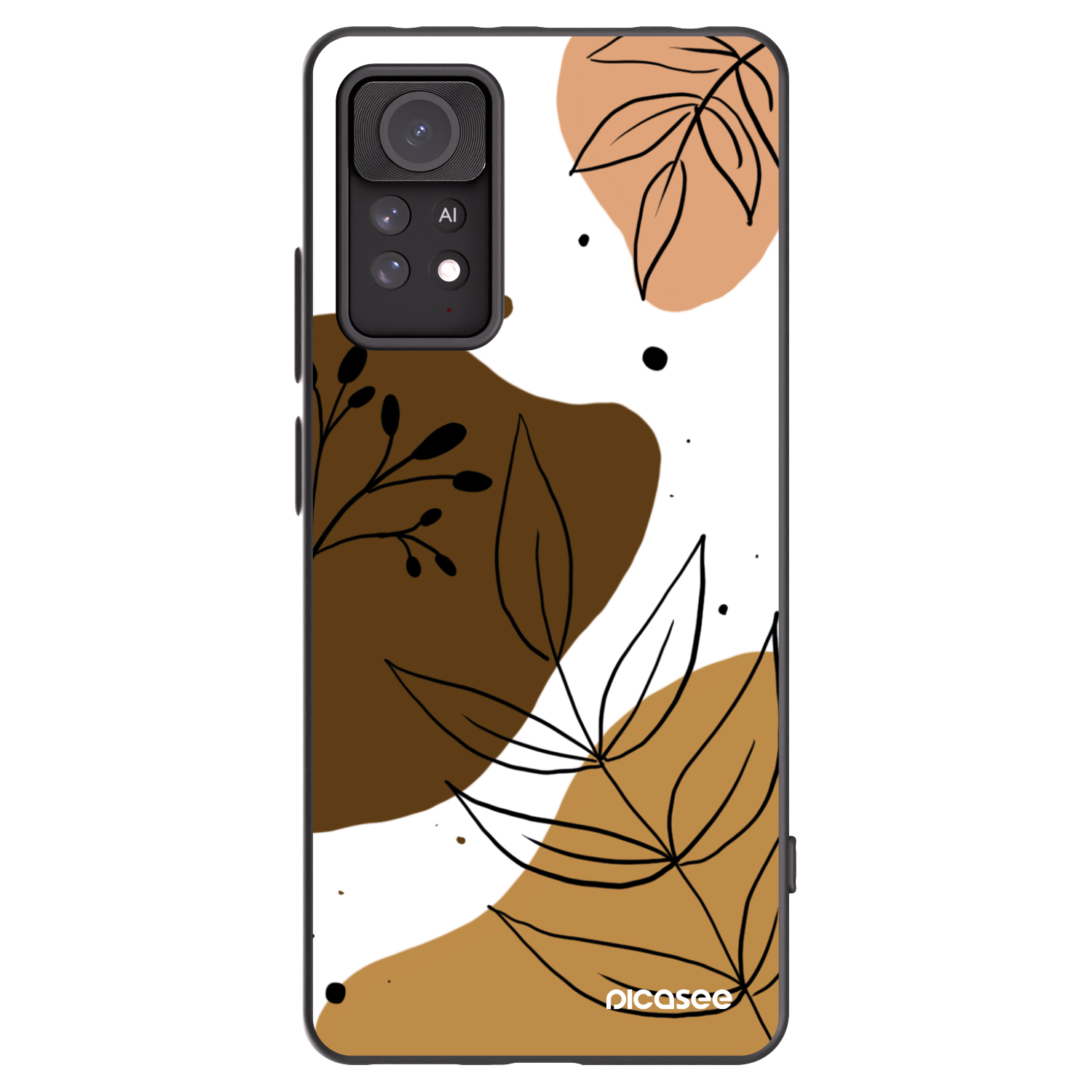 Picasee silikonový černý obal pro Xiaomi Redmi Note 11 Pro - Boho style