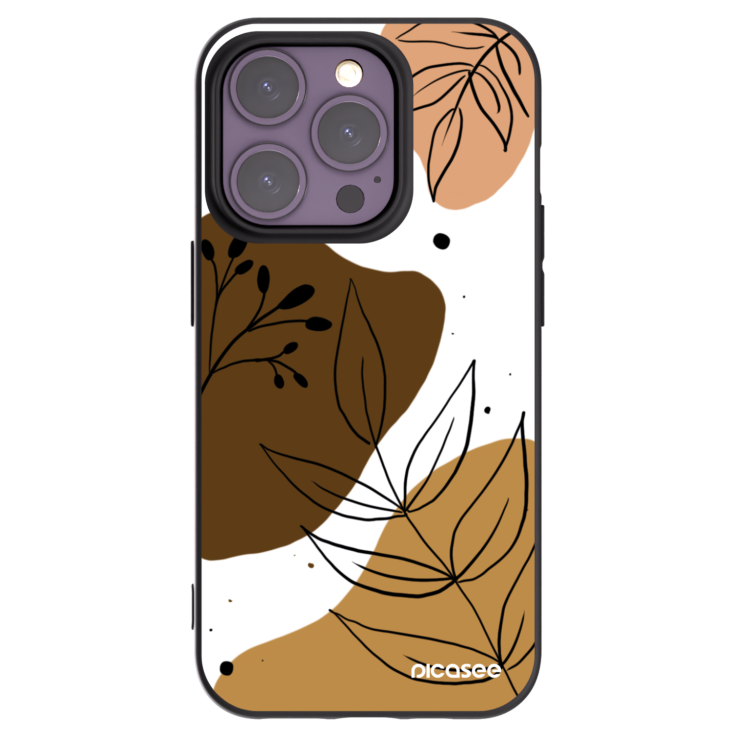 Picasee silikonový černý obal pro Apple iPhone 14 Pro - Boho style