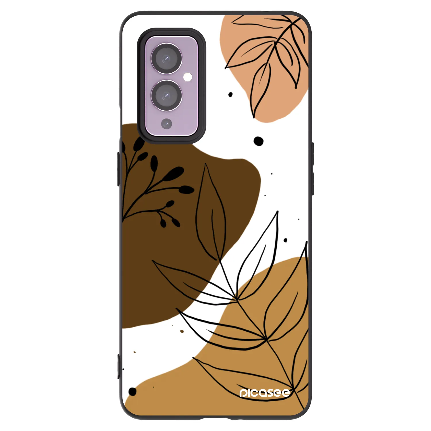 Picasee silikonový černý obal pro OnePlus 9 - Boho style