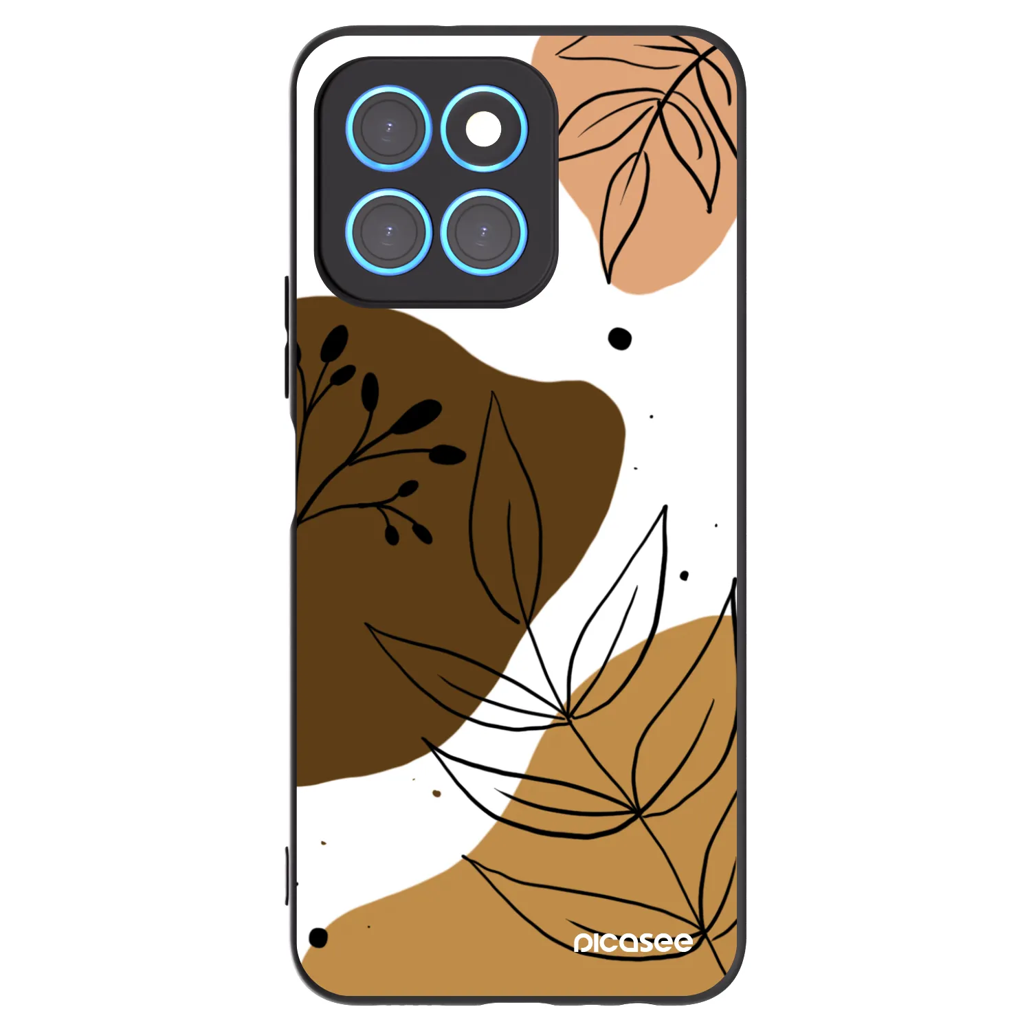 Picasee silikonový černý obal pro Honor X8 5G - Boho style