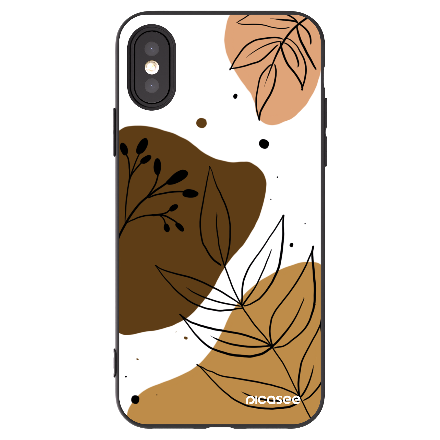 Picasee silikonový černý obal pro Apple iPhone X/XS - Boho style