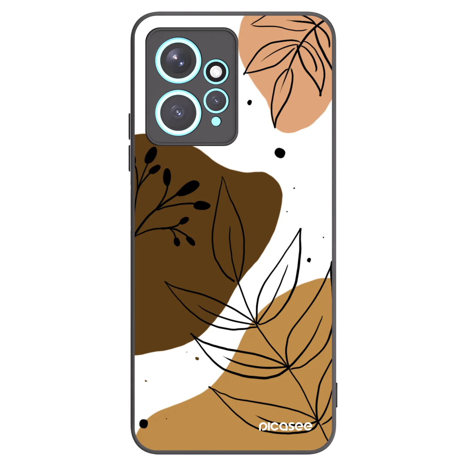 Picasee silikonový černý obal pro Xiaomi Redmi Note 12 4G - Boho style
