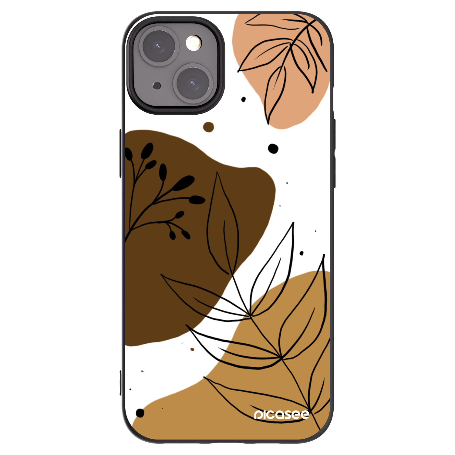 Picasee silikonový černý obal pro Apple iPhone 15 Plus - Boho style