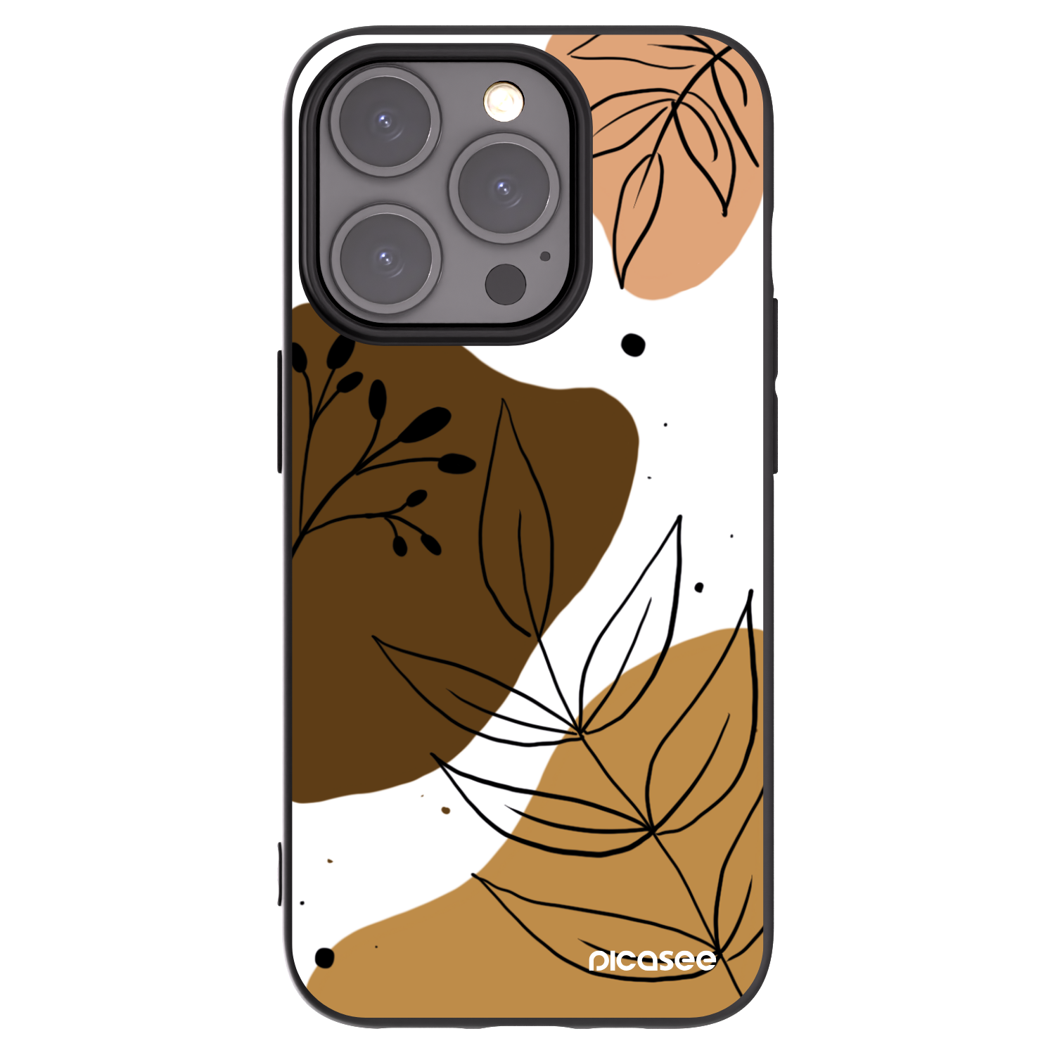Picasee silikonový černý obal pro Apple iPhone 15 Pro - Boho style