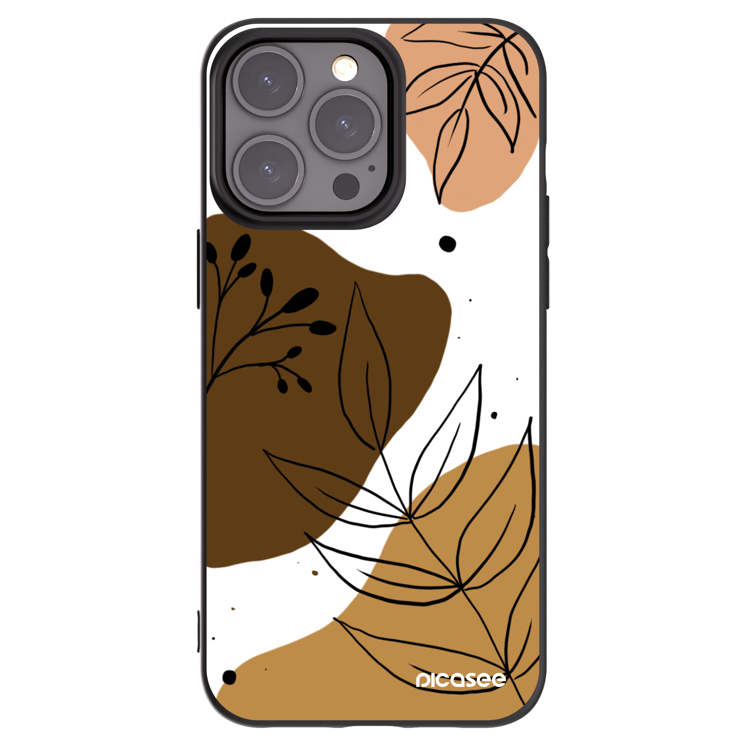 Picasee silikonový černý obal pro Apple iPhone 15 Pro Max - Boho style