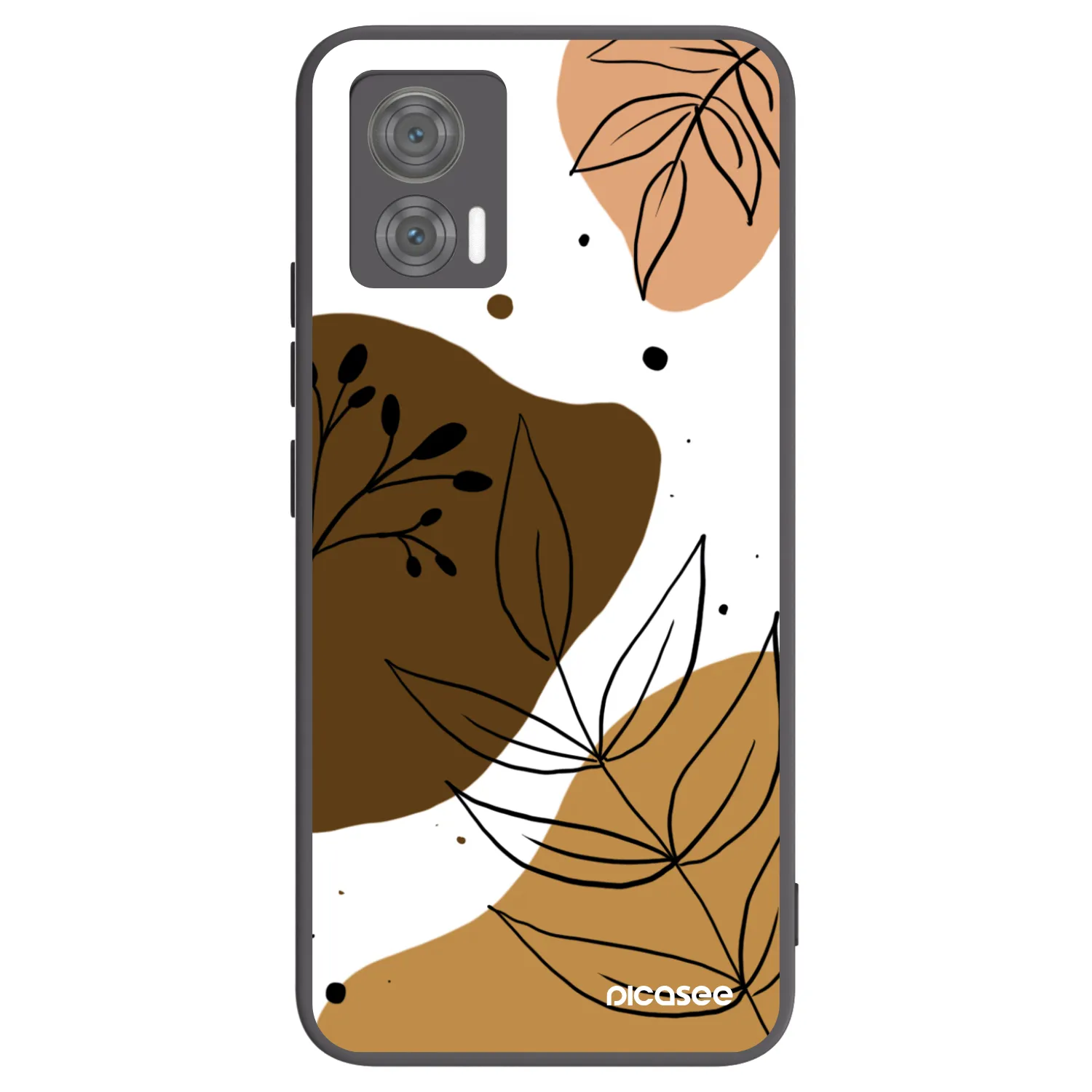 Picasee silikonový černý obal pro Motorola Edge 30 Neo - Boho style