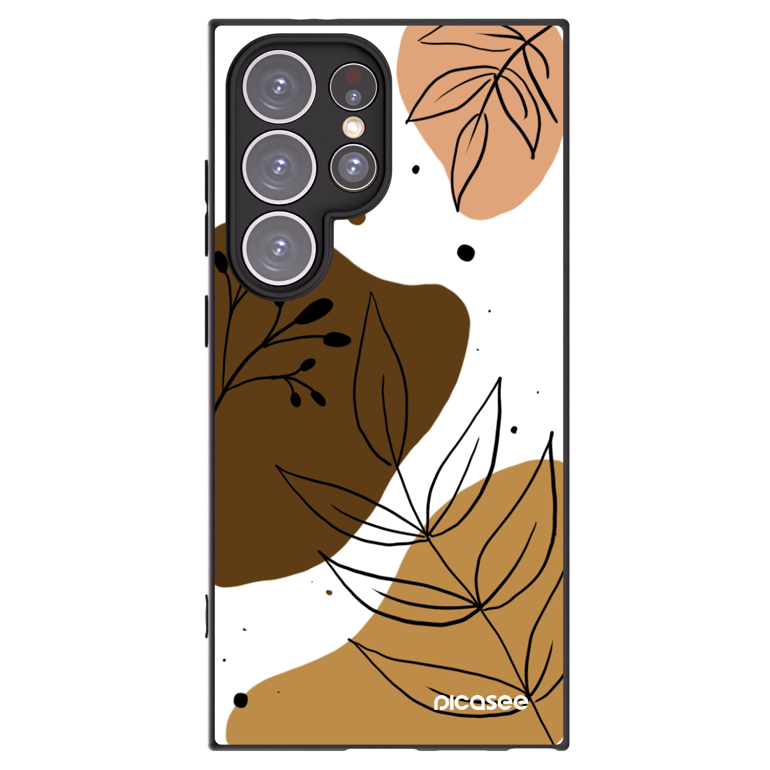 Picasee silikonový černý obal pro Samsung Galaxy S24 Ultra S928B 5G - Boho style