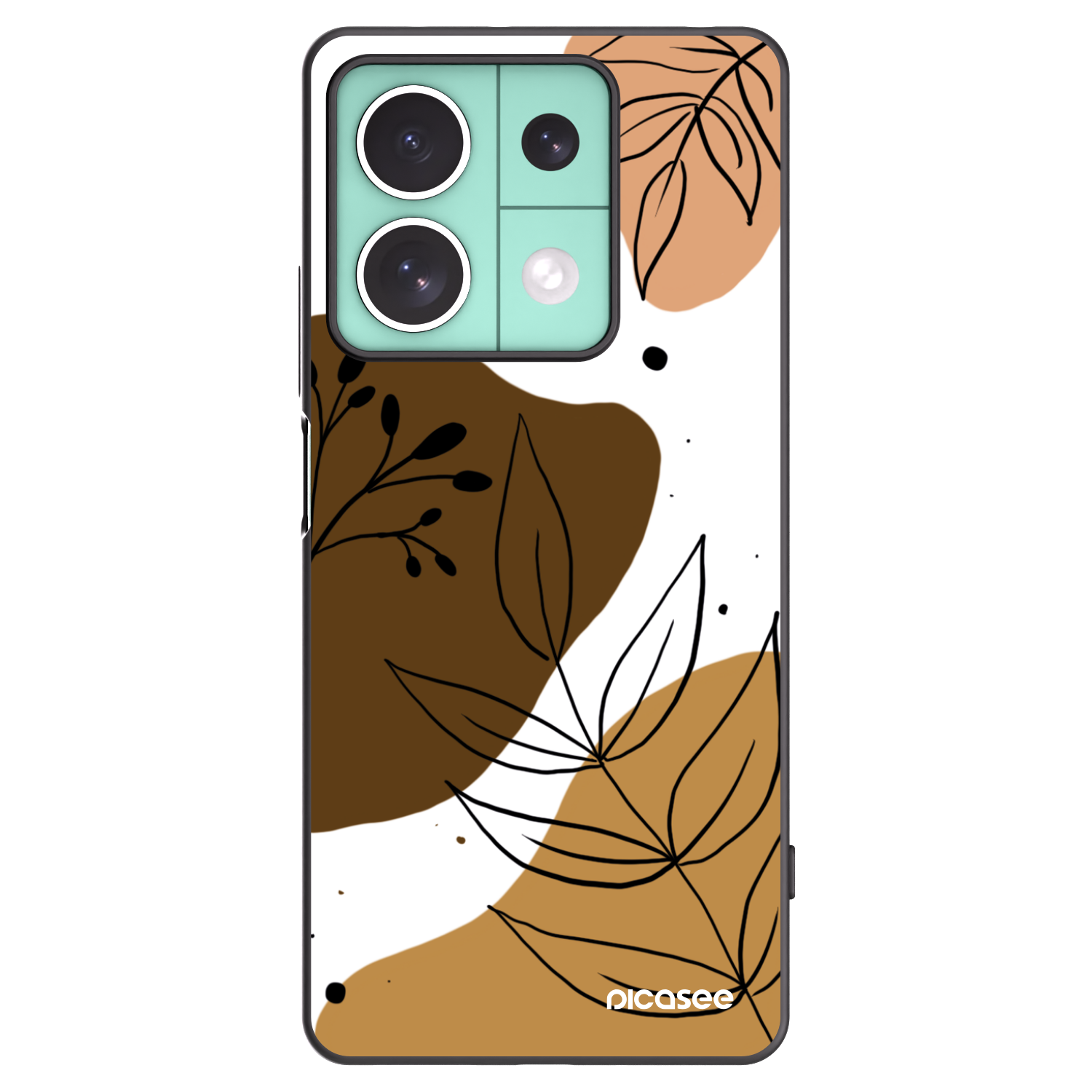 Picasee silikonový černý obal pro Xiaomi Redmi Note 13 5G - Boho style