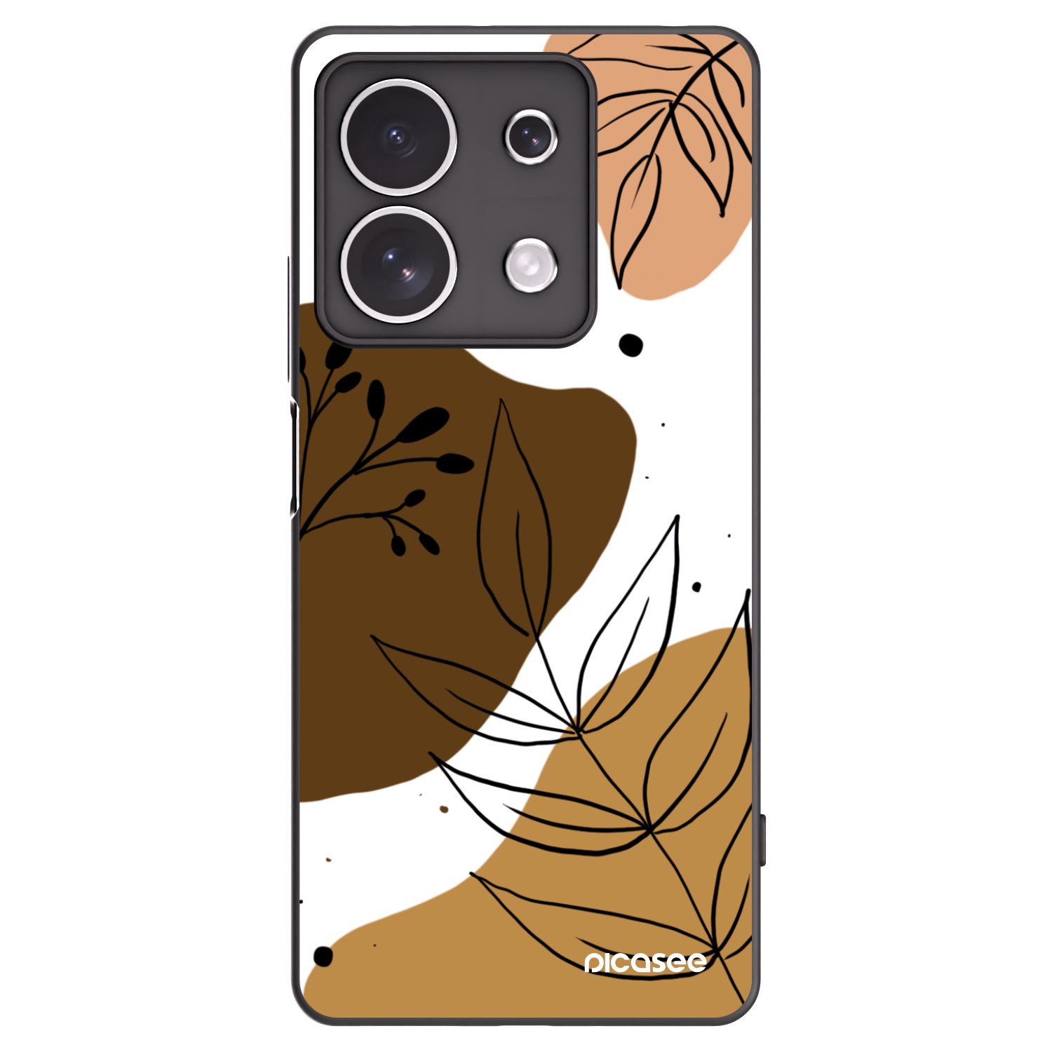 Picasee silikonový černý obal pro Xiaomi Redmi Note 13 4G - Boho style