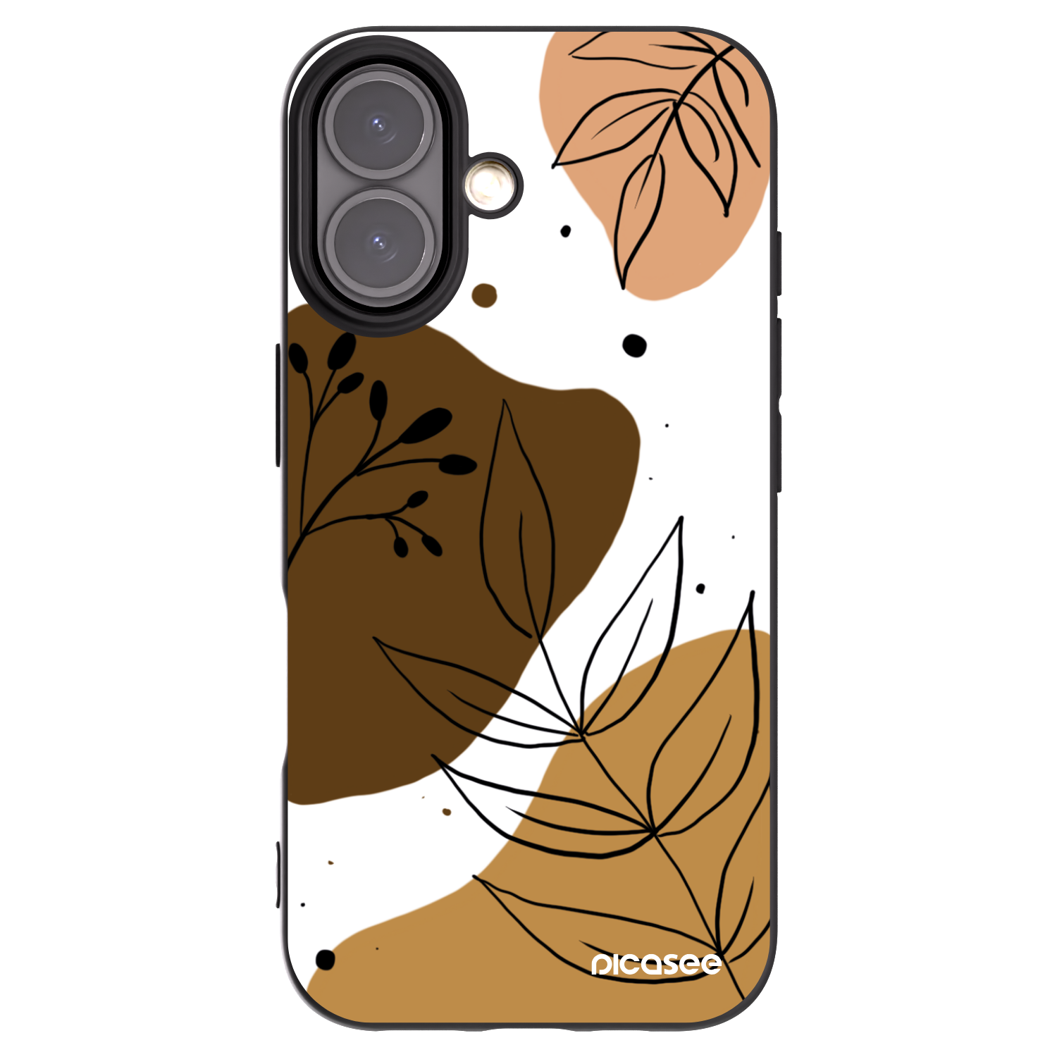 Picasee silikonový černý obal pro Apple iPhone 16 - Boho style