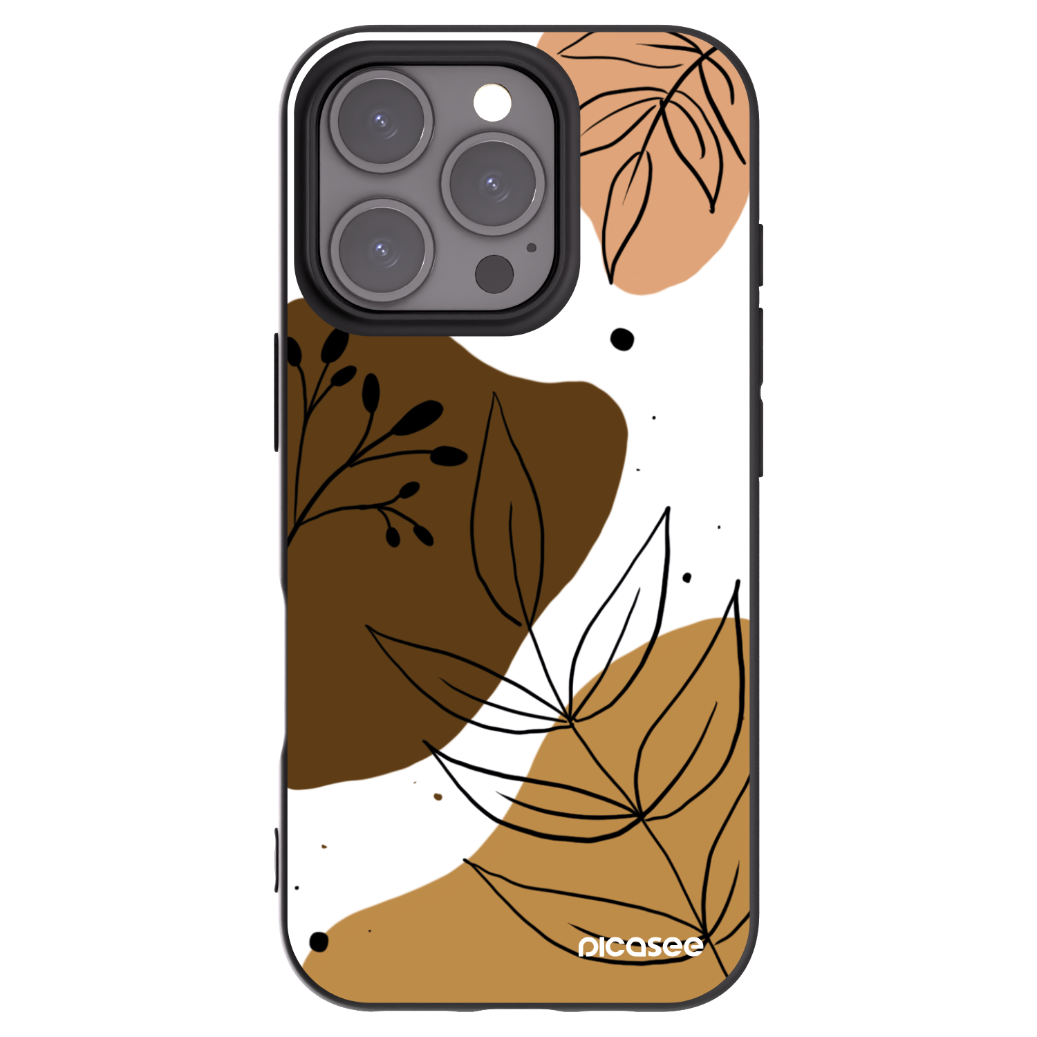 Picasee silikonový černý obal pro Apple iPhone 16 Pro - Boho style