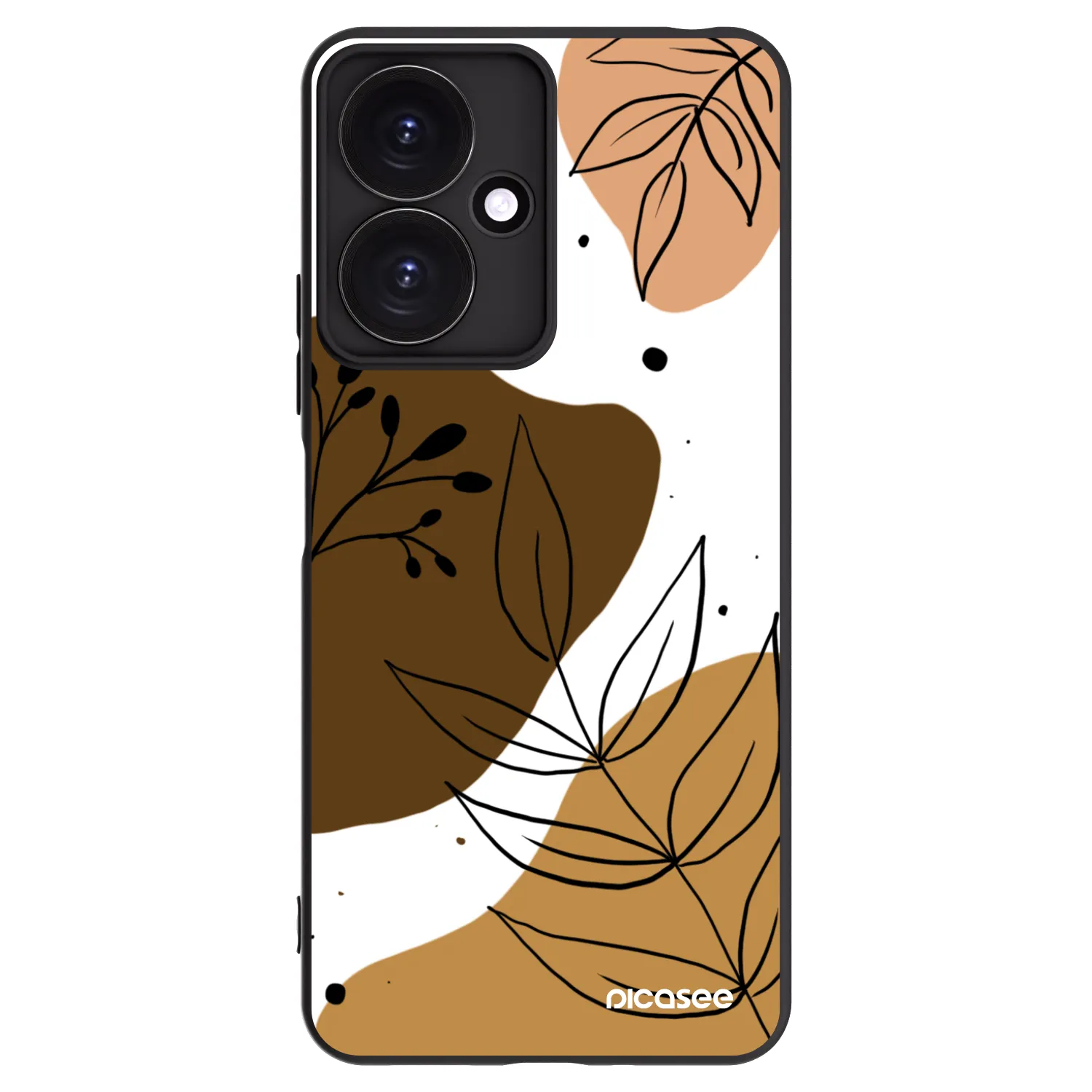 Picasee silikonový černý obal pro Xiaomi Redmi 13C 5G - Boho style