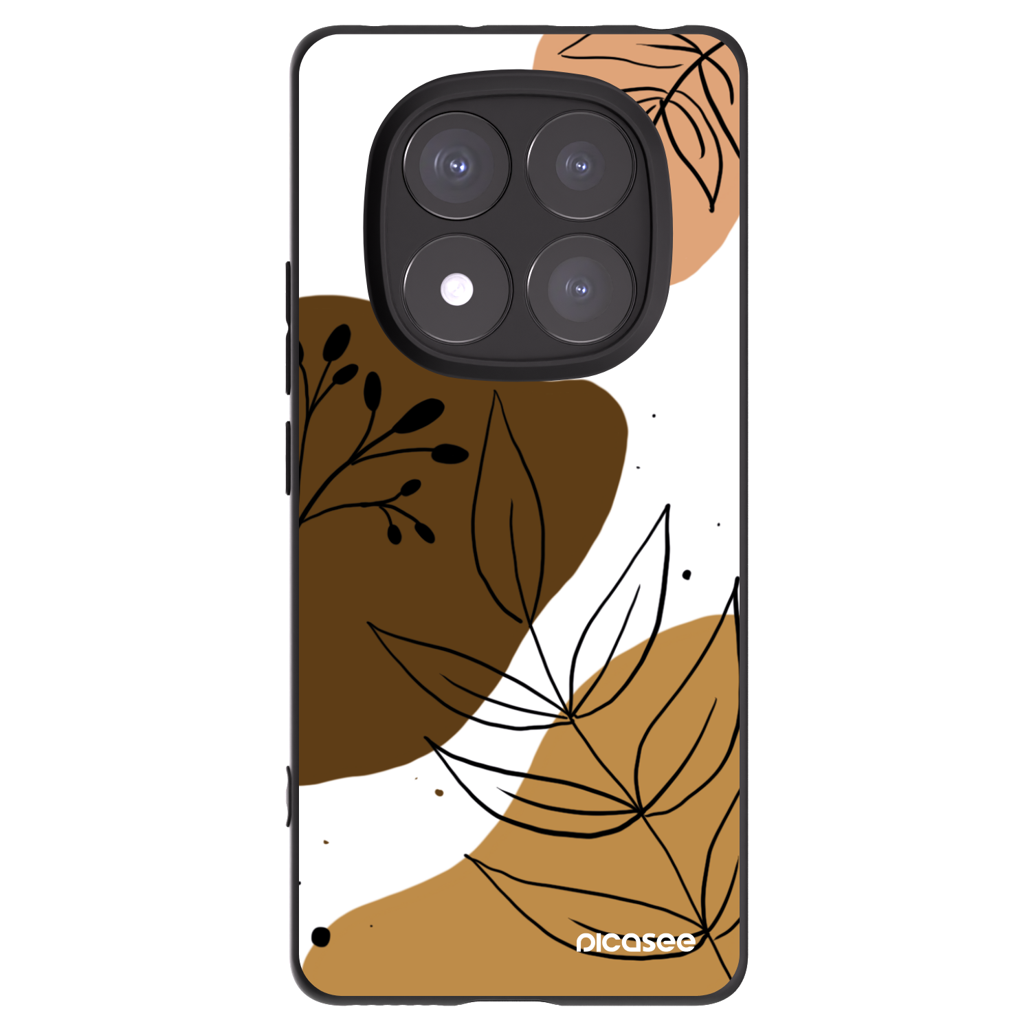 Picasee silikonový černý obal pro Xiaomi Redmi Note 14 Pro 5G - Boho style
