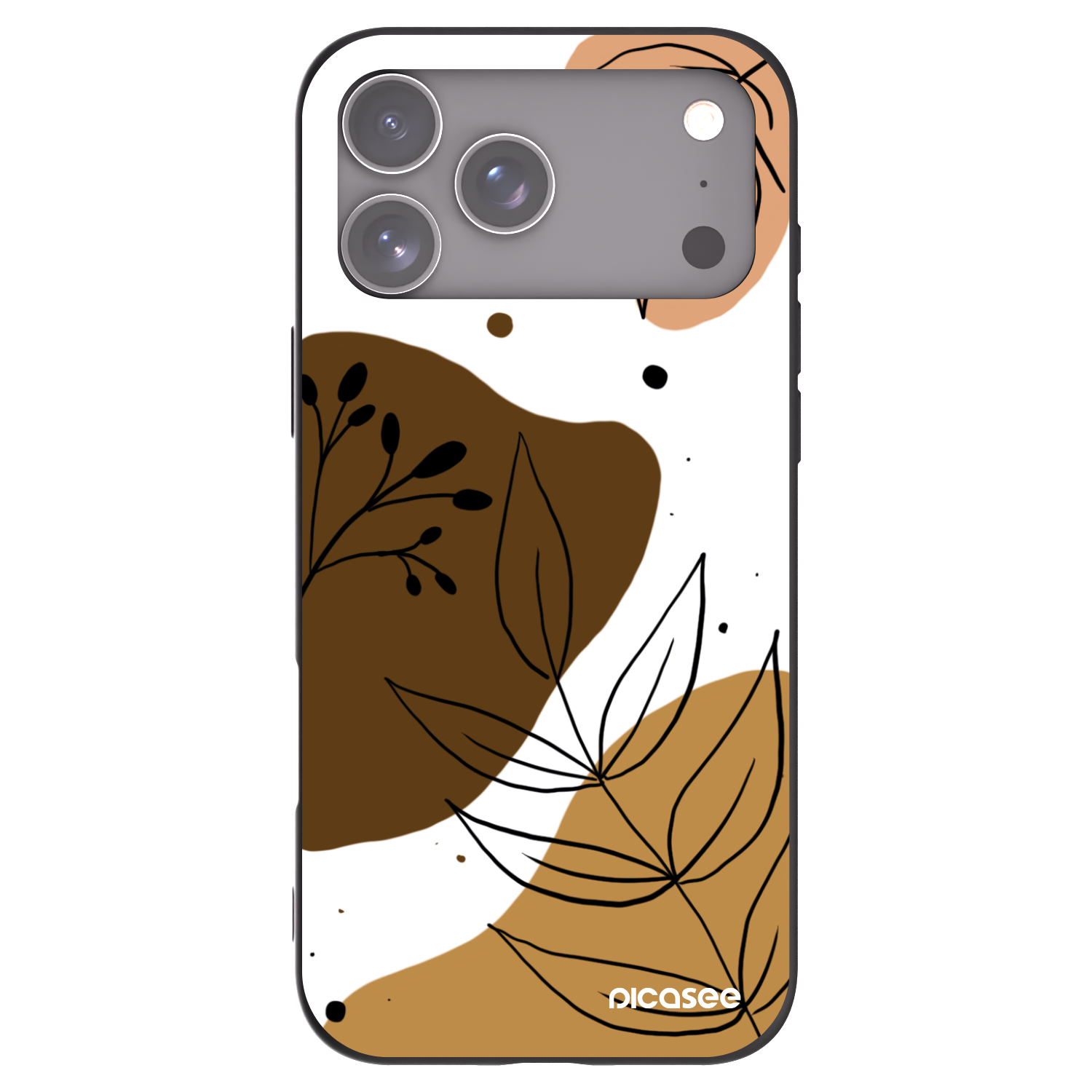 Picasee silikonový černý obal pro Apple iPhone 17 Pro Max - Boho style