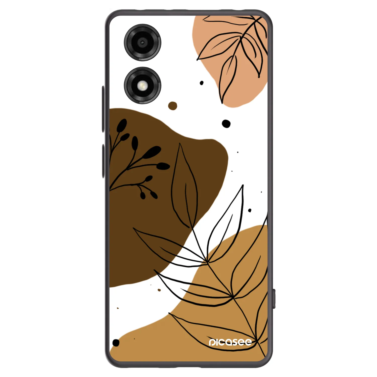 Picasee silikonový černý obal pro Motorola Moto E14 - Boho style
