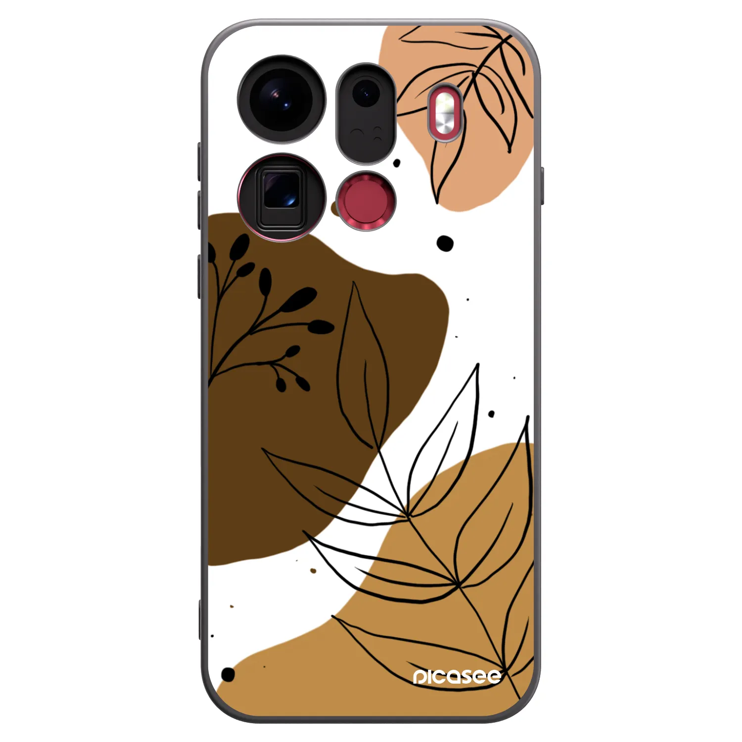 Picasee silikonový černý obal pro OPPO Find X9 Pro - Boho style