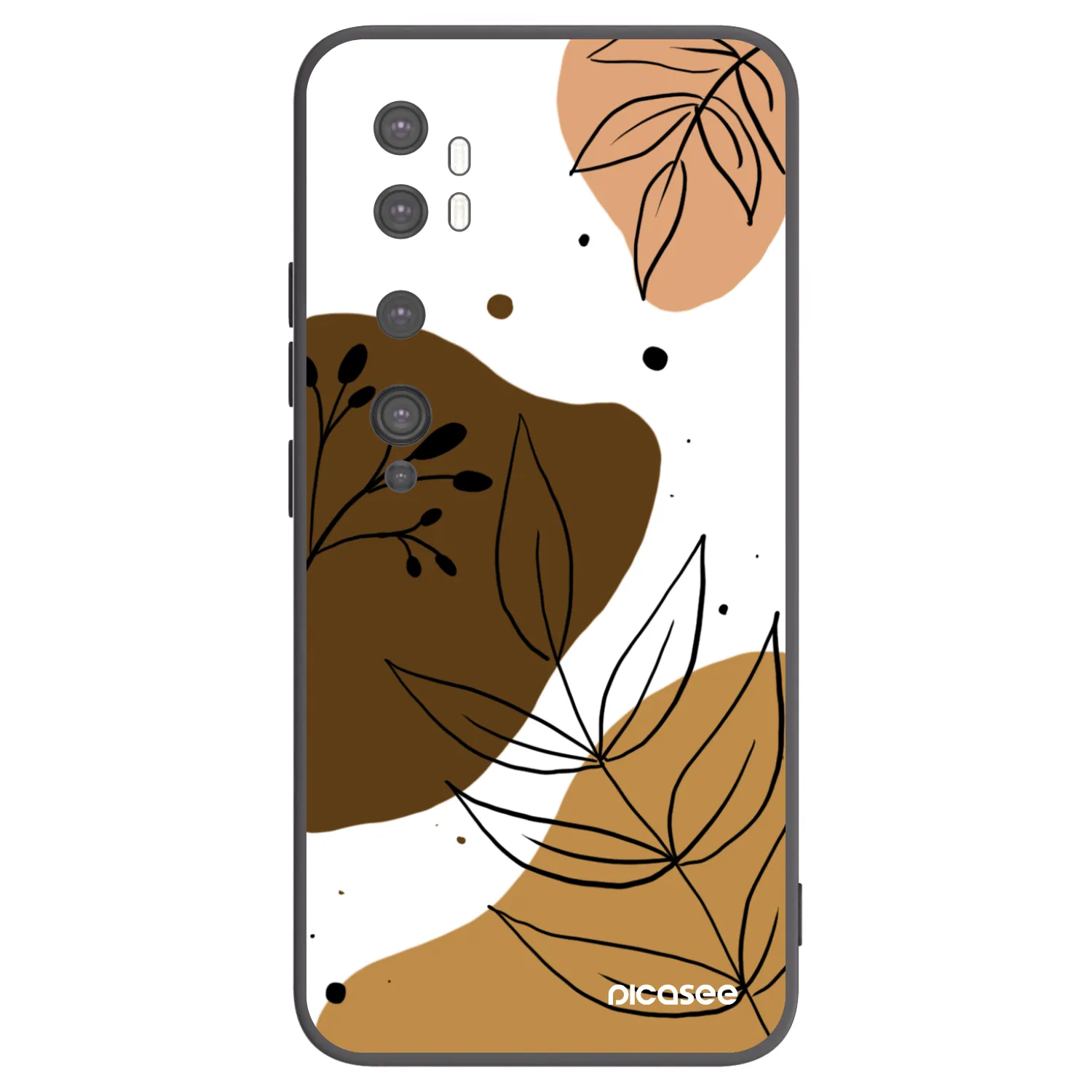 Picasee silikonový černý obal pro Xiaomi Mi Note 10 (Pro) - Boho style