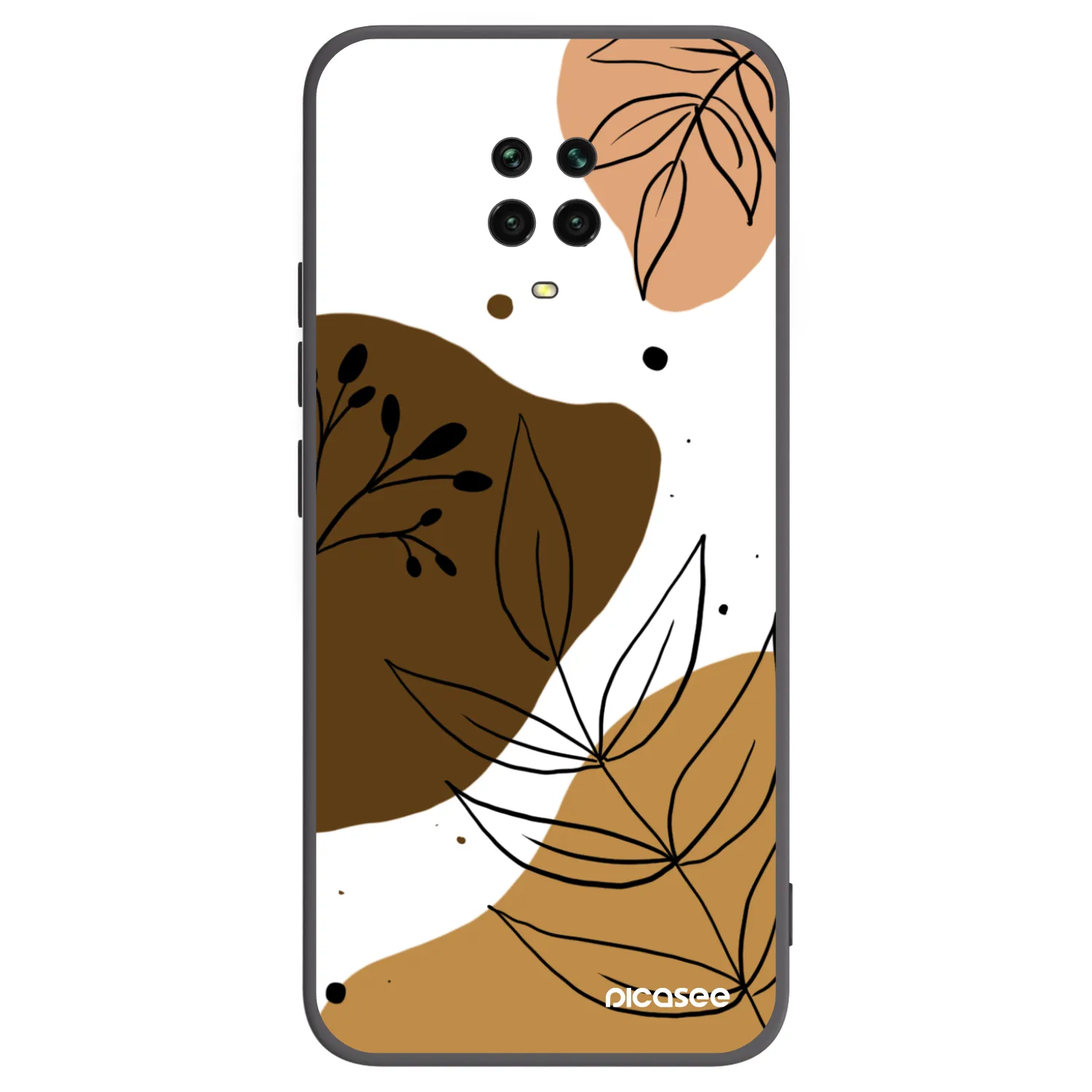 Picasee silikonový černý obal pro Xiaomi Redmi Note 9S - Boho style