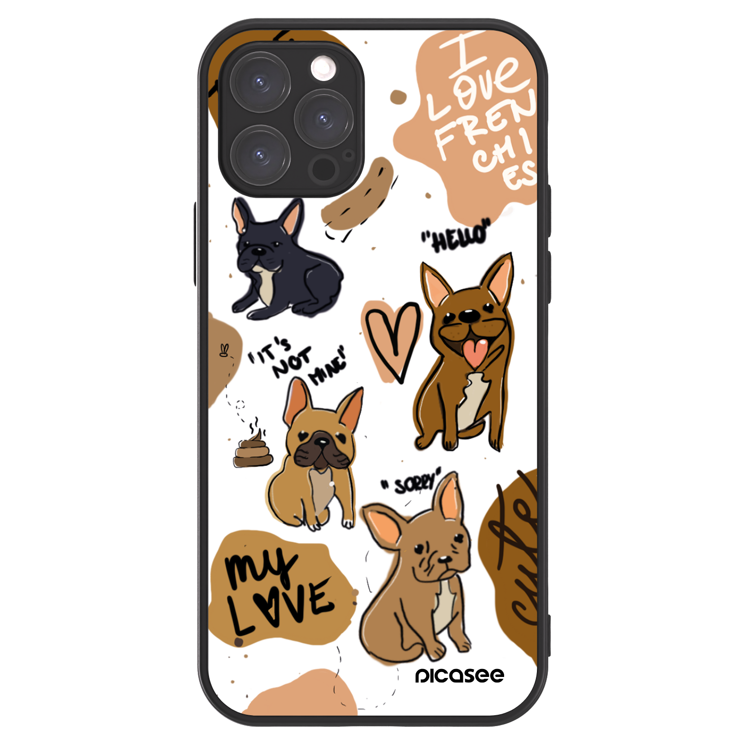 Picasee ULTIMATE CASE pro Apple iPhone 12 Pro - Frenchies