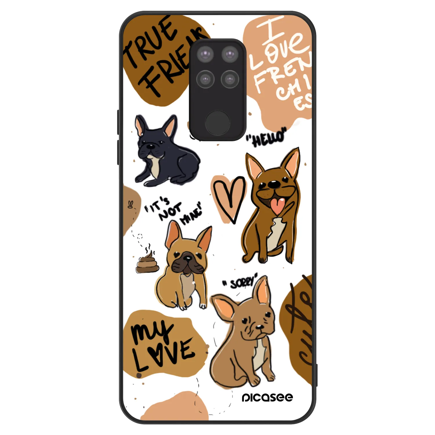 Picasee ULTIMATE CASE pro Xiaomi Redmi Note 9 - Frenchies