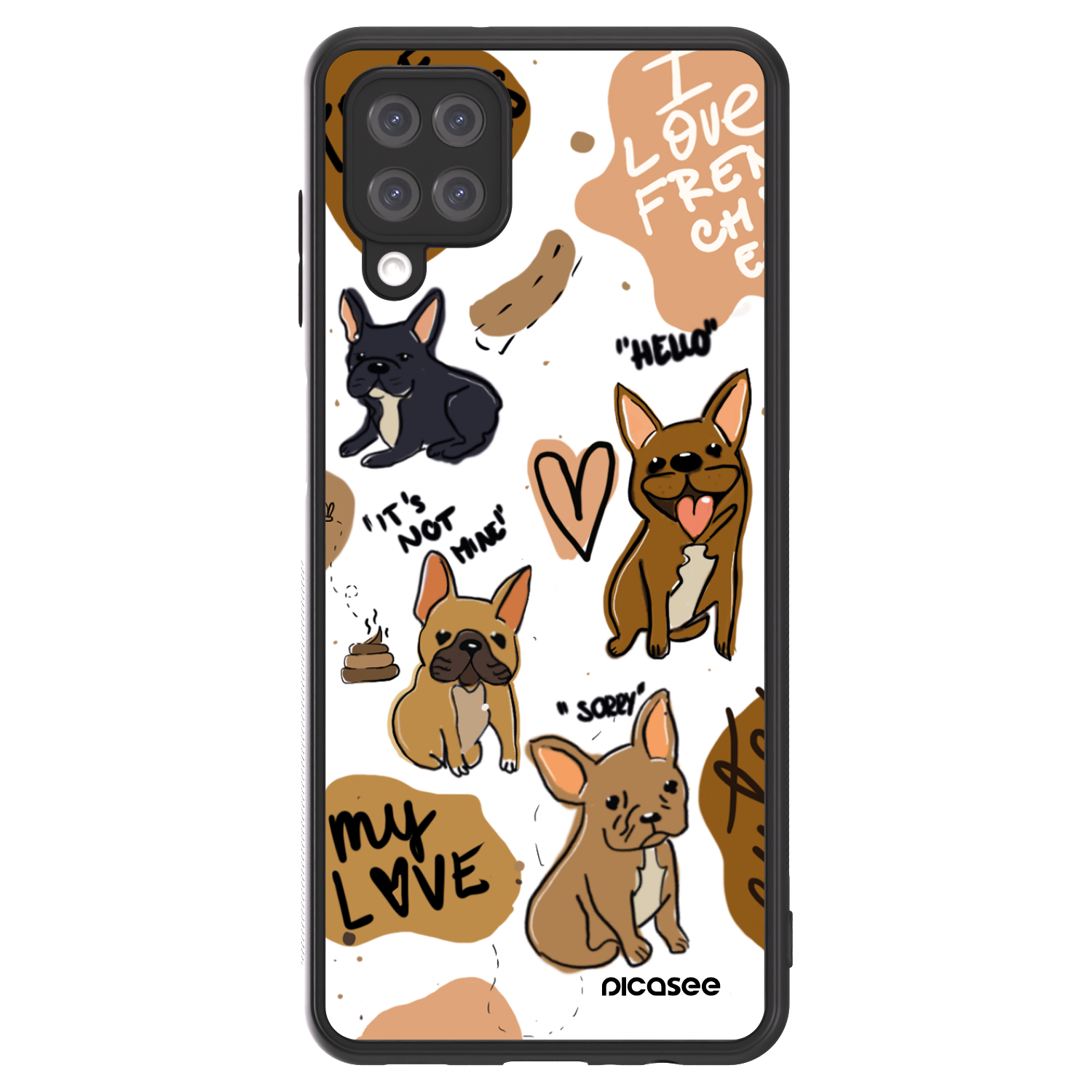 Picasee ULTIMATE CASE pro Samsung Galaxy A12 A125F - Frenchies