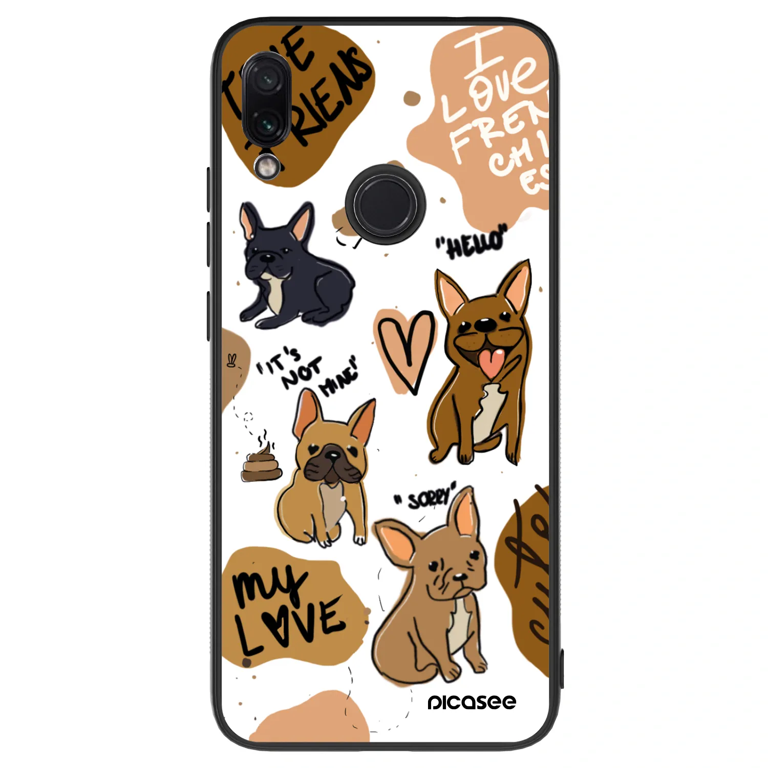 Picasee ULTIMATE CASE pro Xiaomi Redmi Note 7 - Frenchies