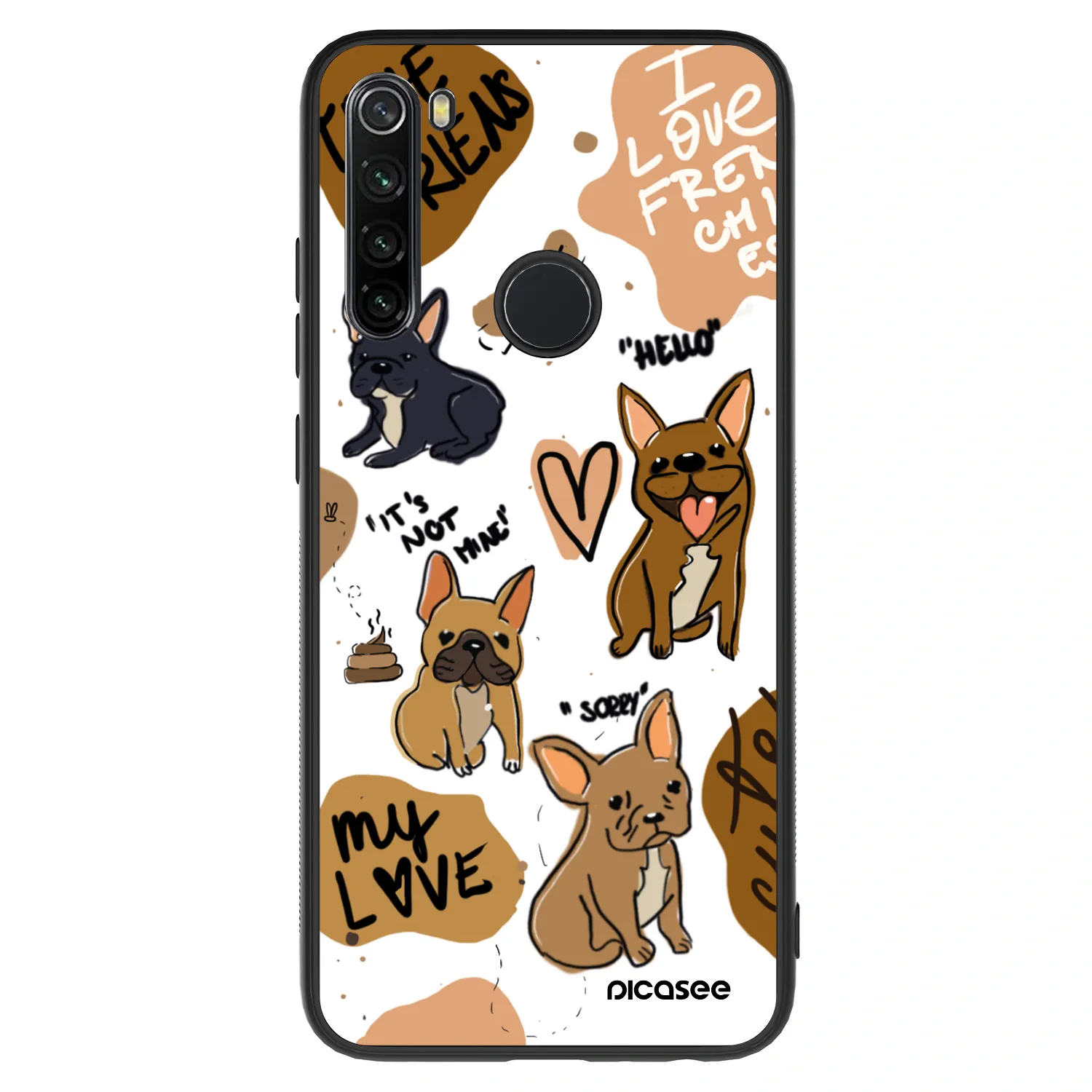 Picasee ULTIMATE CASE pro Xiaomi Redmi Note 8 - Frenchies