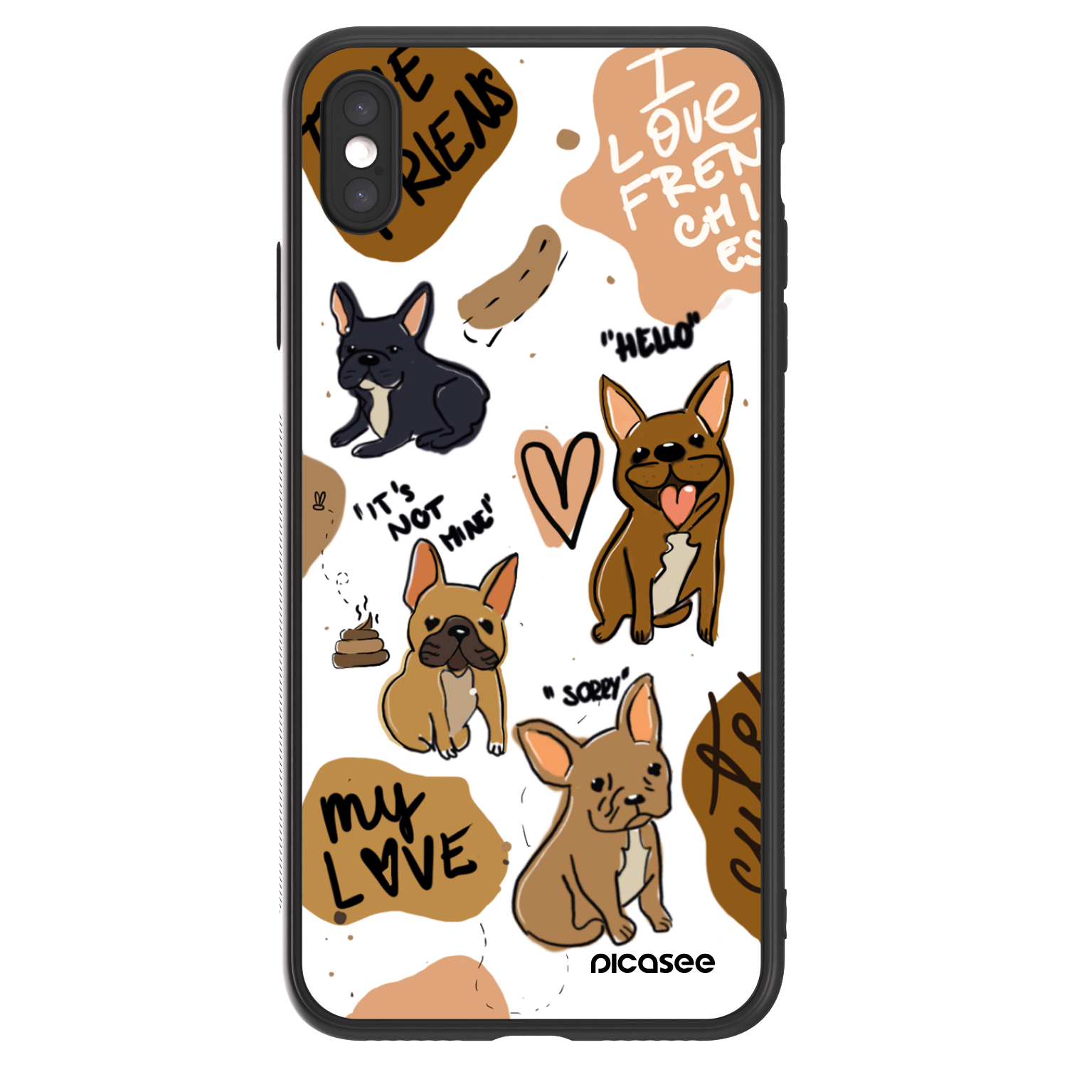 Picasee ULTIMATE CASE pro Apple iPhone XS Max - Frenchies