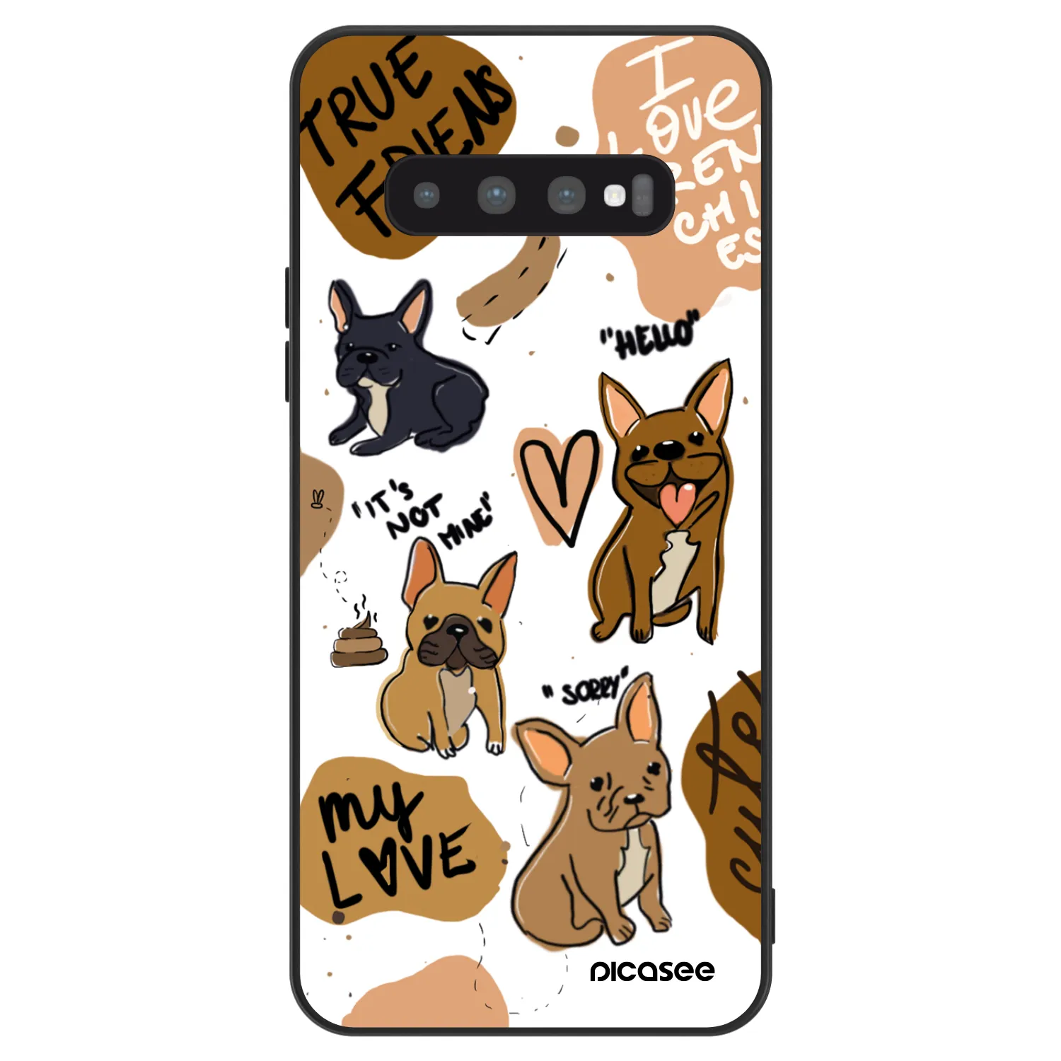 Picasee ULTIMATE CASE pro Samsung Galaxy S10 G973 - Frenchies