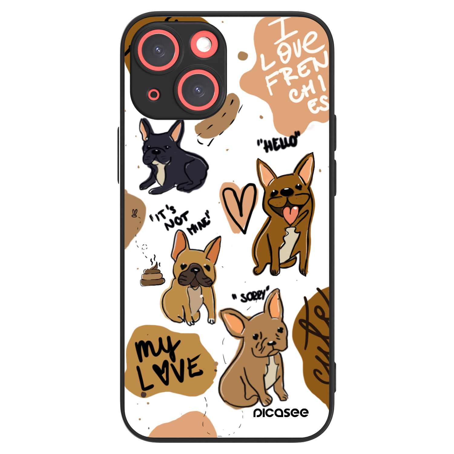 Picasee ULTIMATE CASE pro Apple iPhone 13 mini - Frenchies