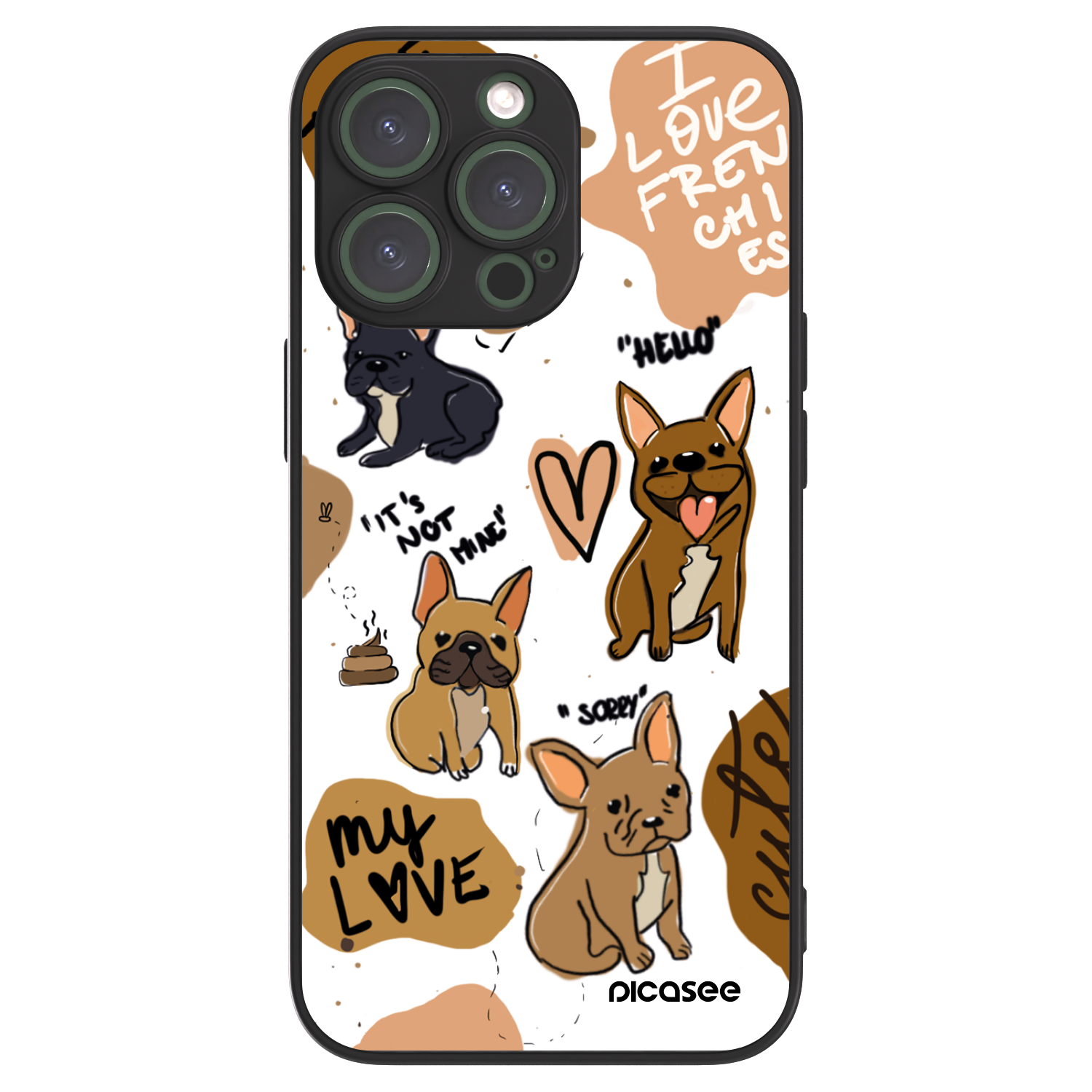 Picasee ULTIMATE CASE pro Apple iPhone 13 Pro - Frenchies