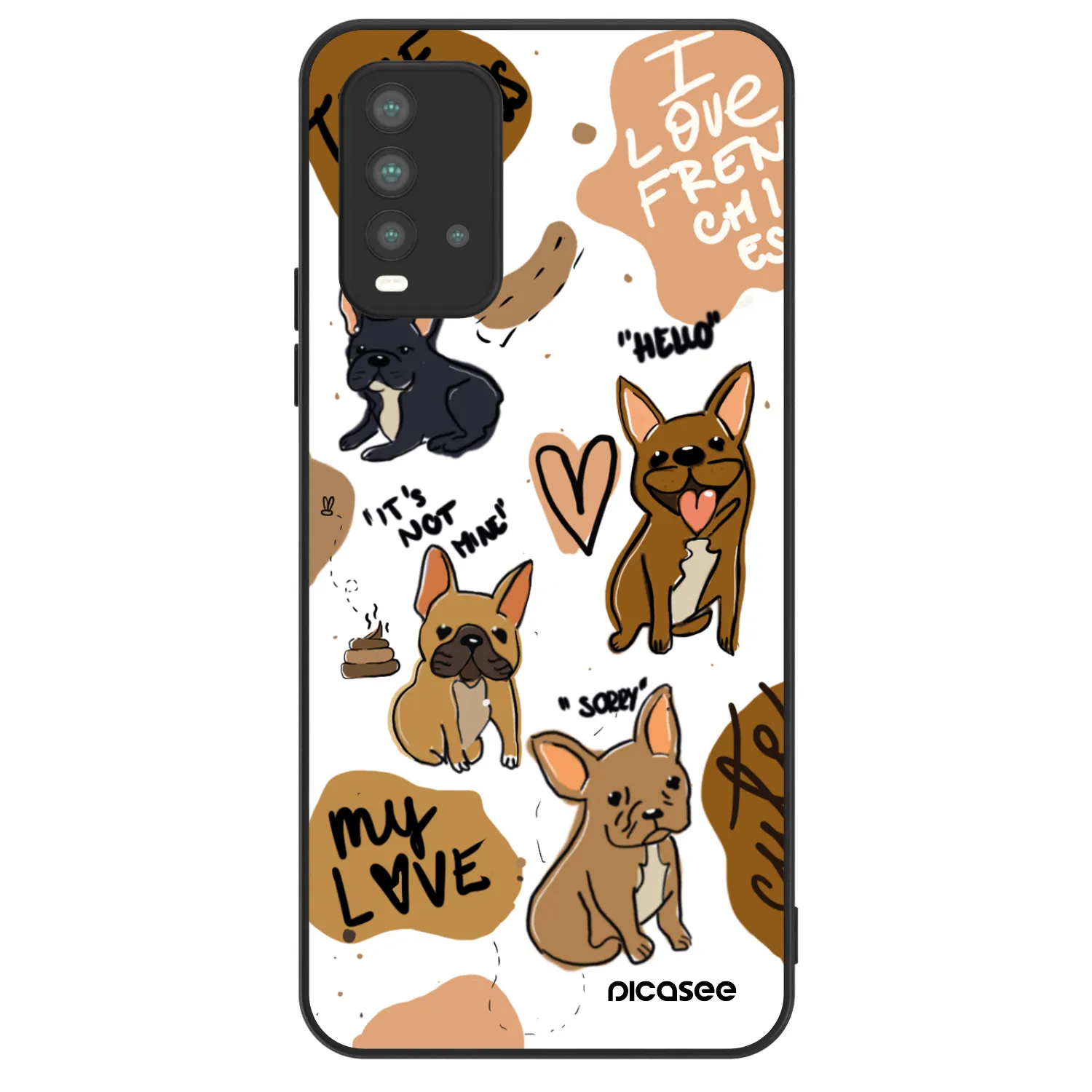 Picasee ULTIMATE CASE pro Xiaomi Redmi 9T - Frenchies