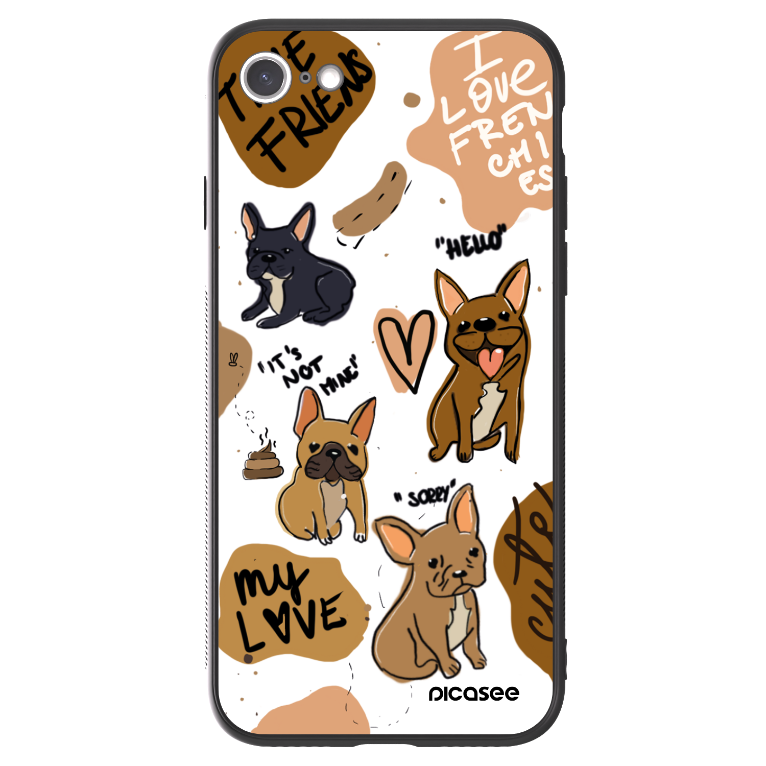 Picasee ULTIMATE CASE pro Apple iPhone SE 2020 - Frenchies