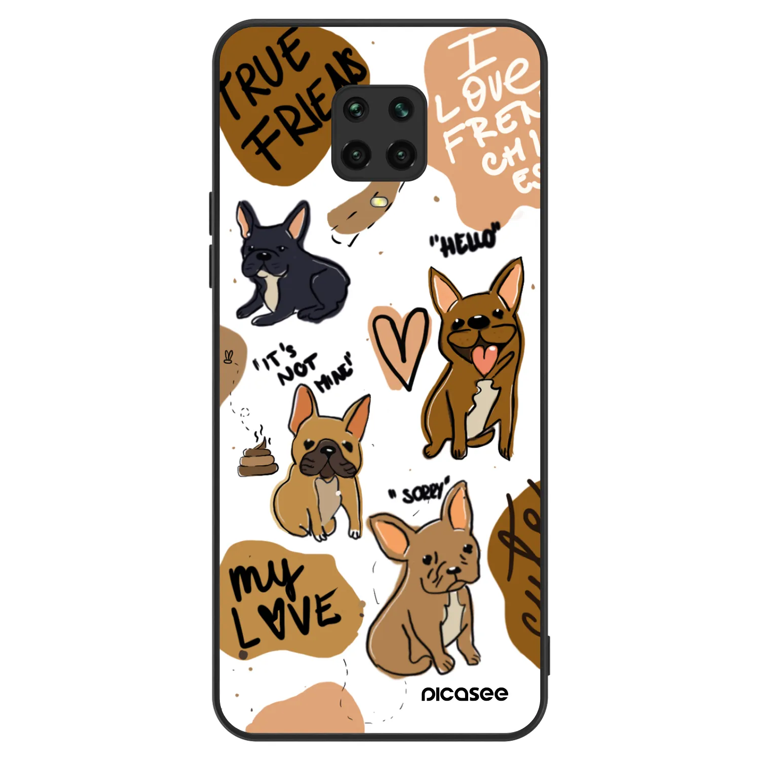 Picasee ULTIMATE CASE pro Xiaomi Redmi Note 9S - Frenchies