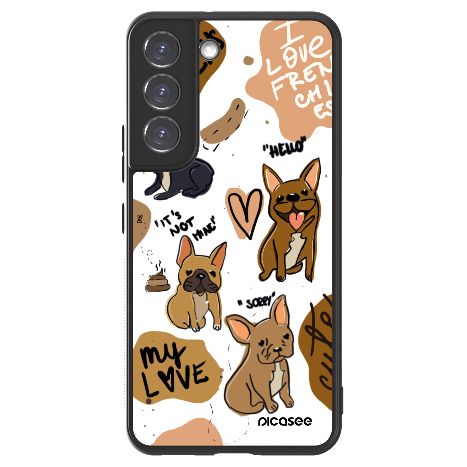 Picasee ULTIMATE CASE pro Samsung Galaxy S22 5G - Frenchies