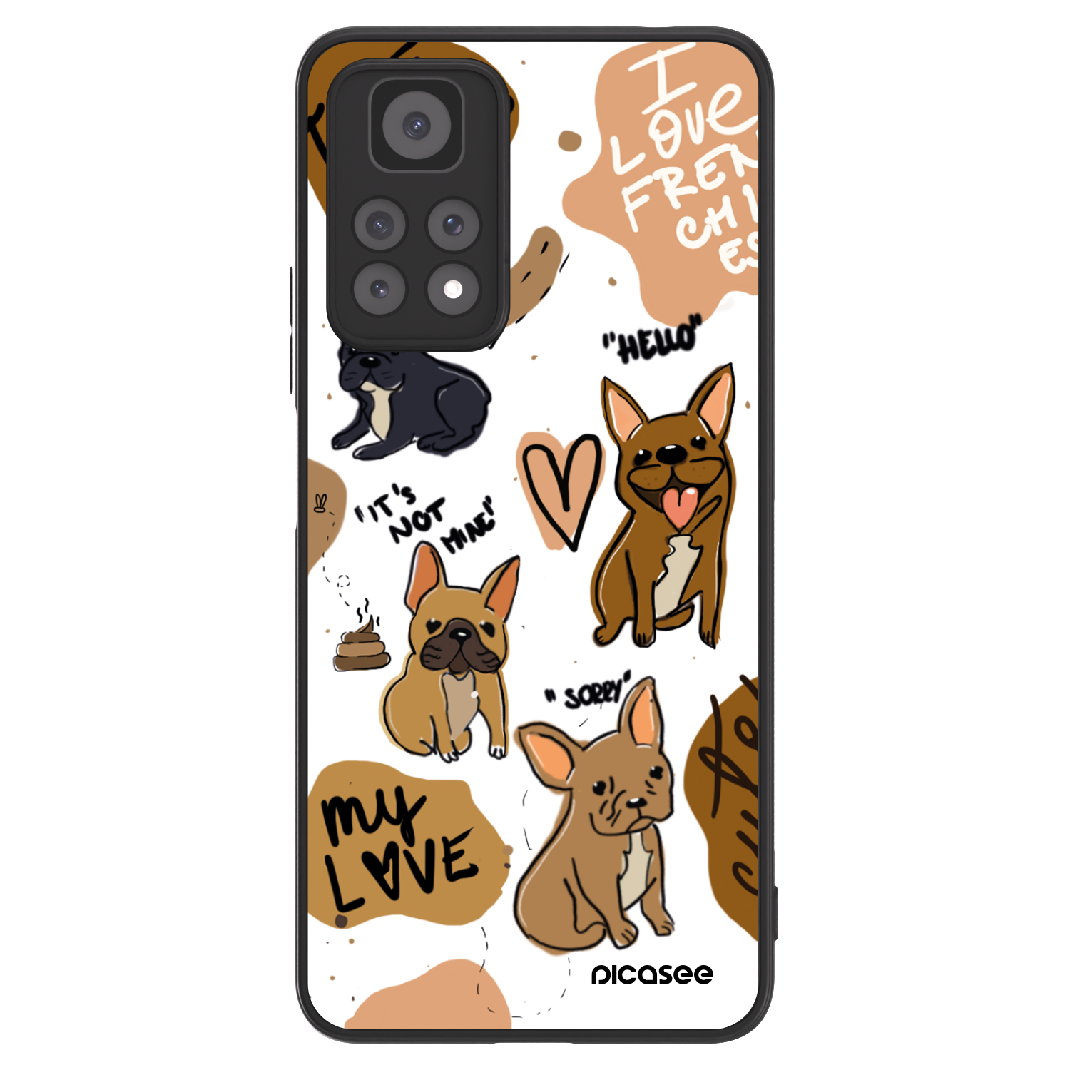 Picasee ULTIMATE CASE pro Xiaomi Redmi Note 11 Pro - Frenchies