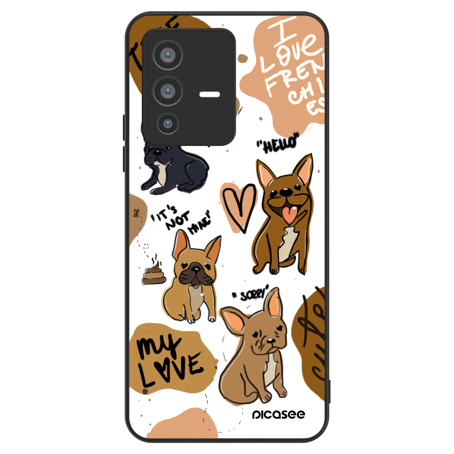 Picasee ULTIMATE CASE pro Vivo V23 5G - Frenchies