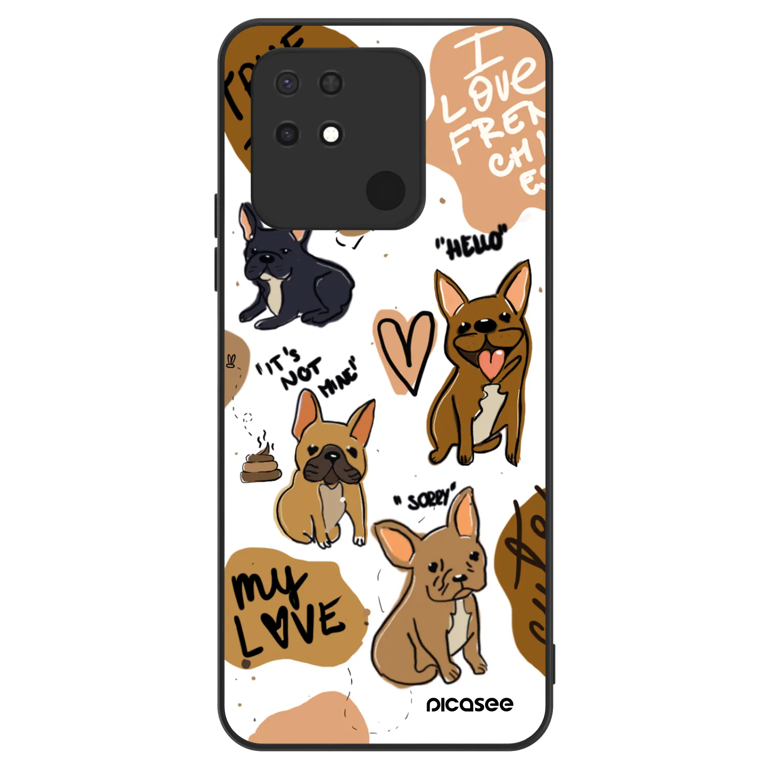 Picasee ULTIMATE CASE pro Xiaomi Redmi 10C - Frenchies