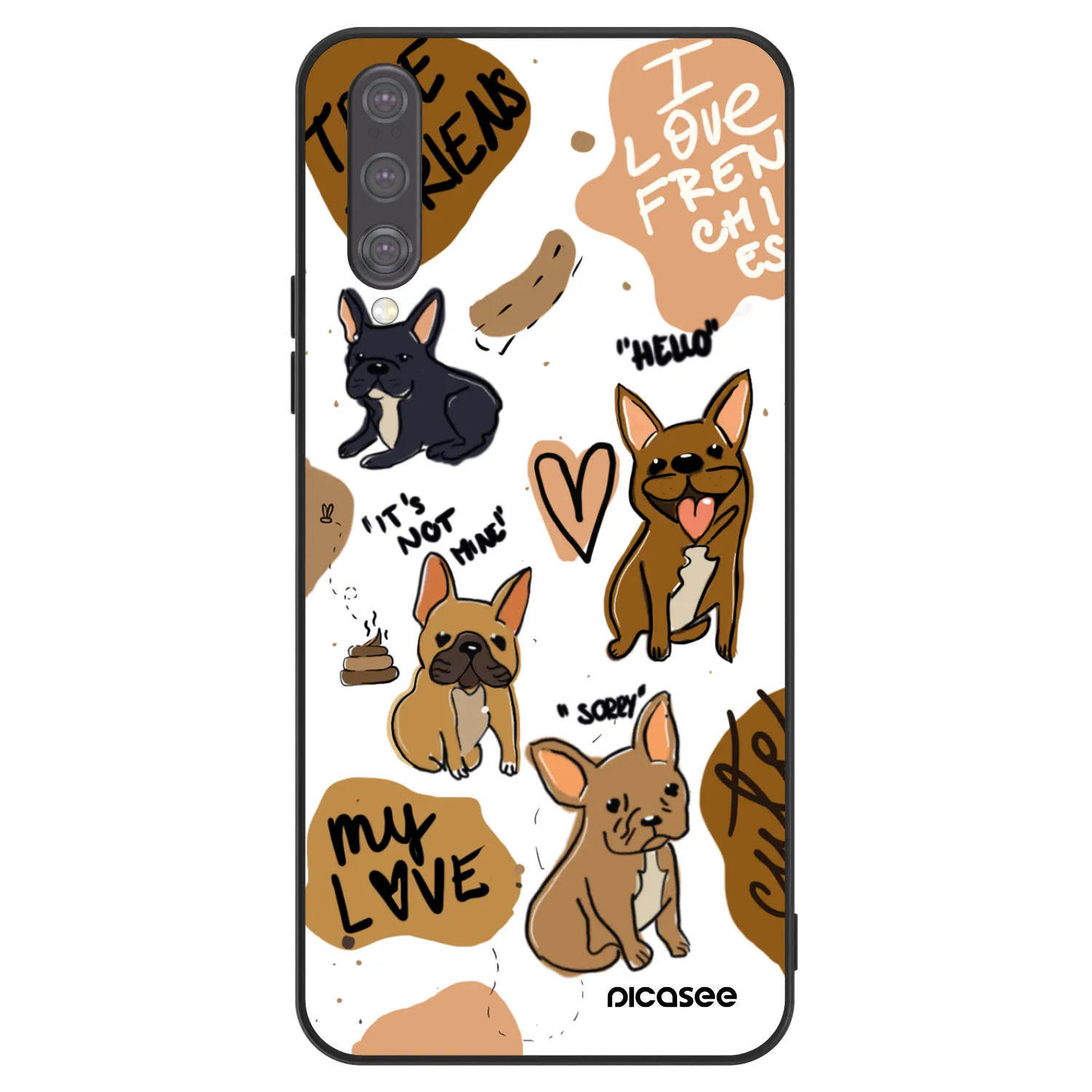 Picasee ULTIMATE CASE pro Huawei P20 Pro - Frenchies