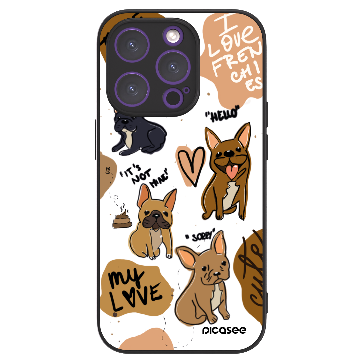 Picasee ULTIMATE CASE pro Apple iPhone 14 Pro - Frenchies