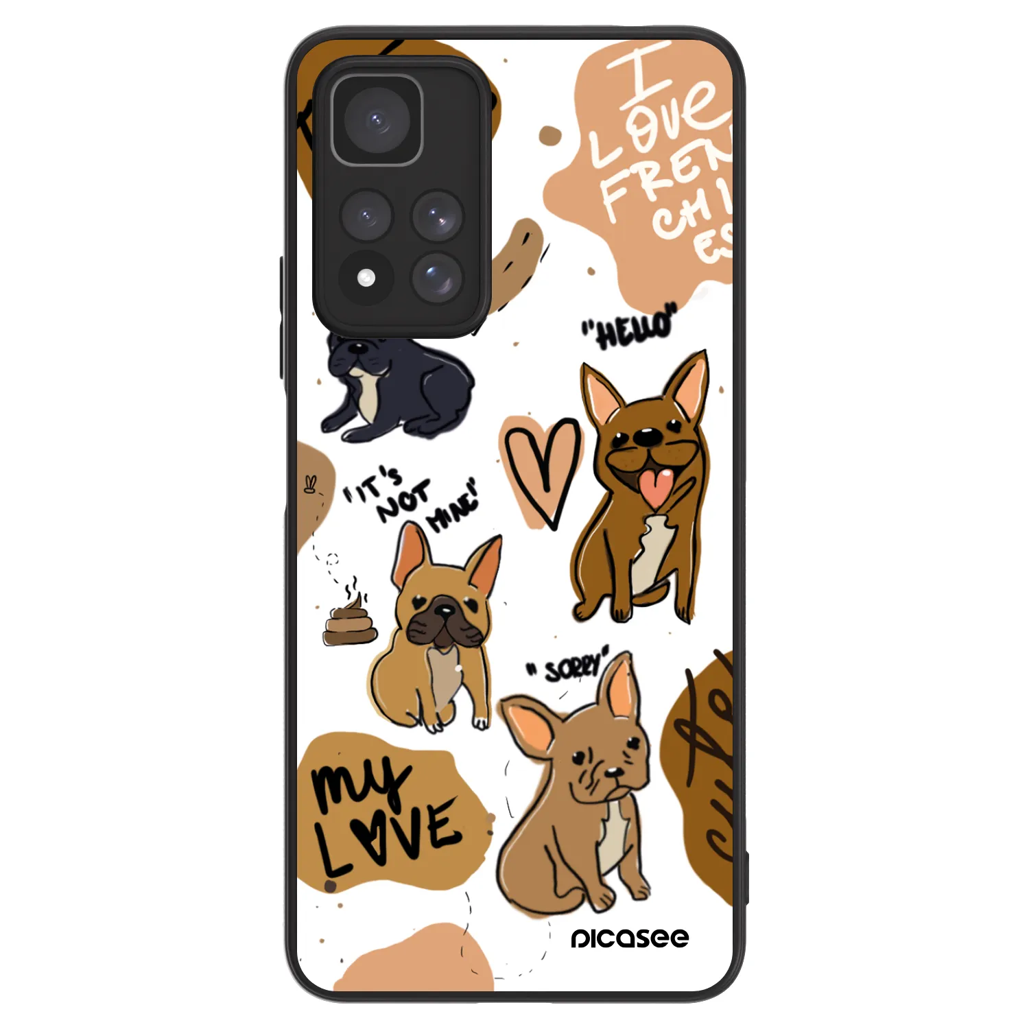 Picasee ULTIMATE CASE pro Xiaomi Redmi Note 11 Pro+ 5G - Frenchies